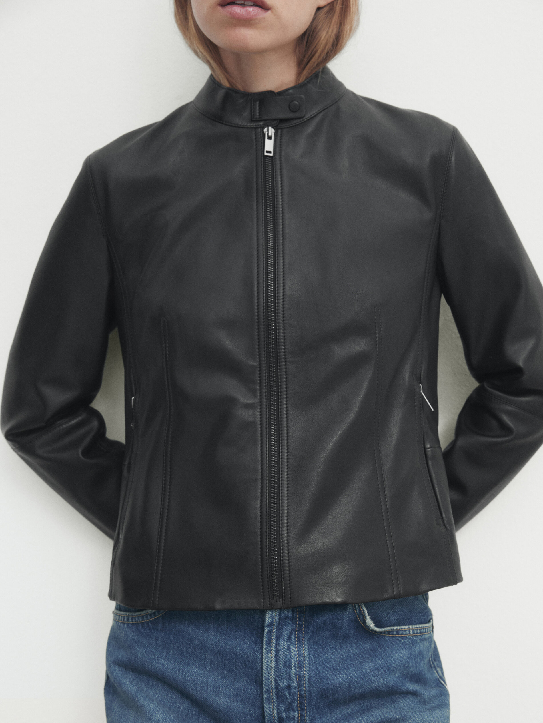 Cazadora piel massimo dutti discount