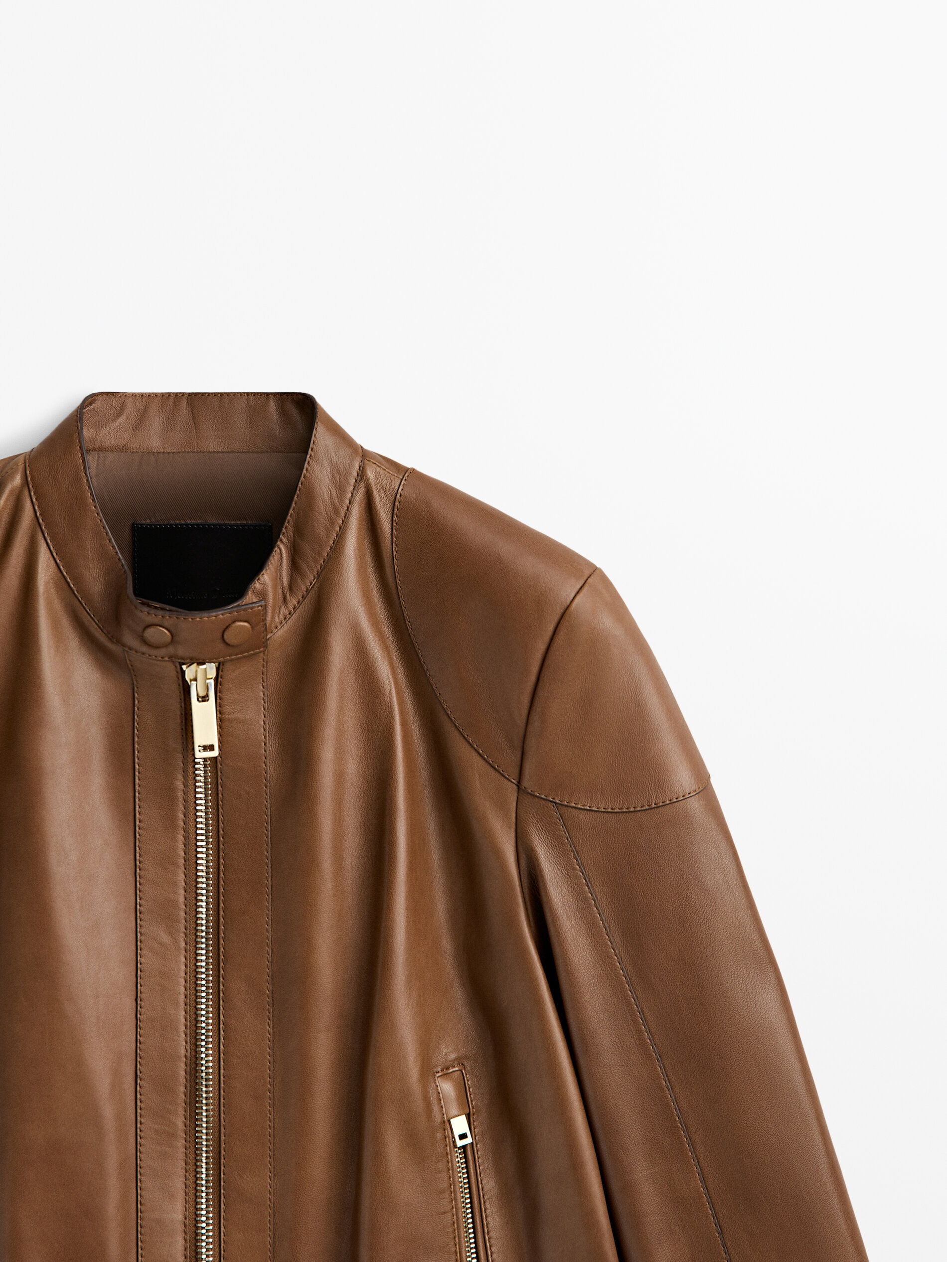 Chamarra de piel clearance massimo dutti hombre