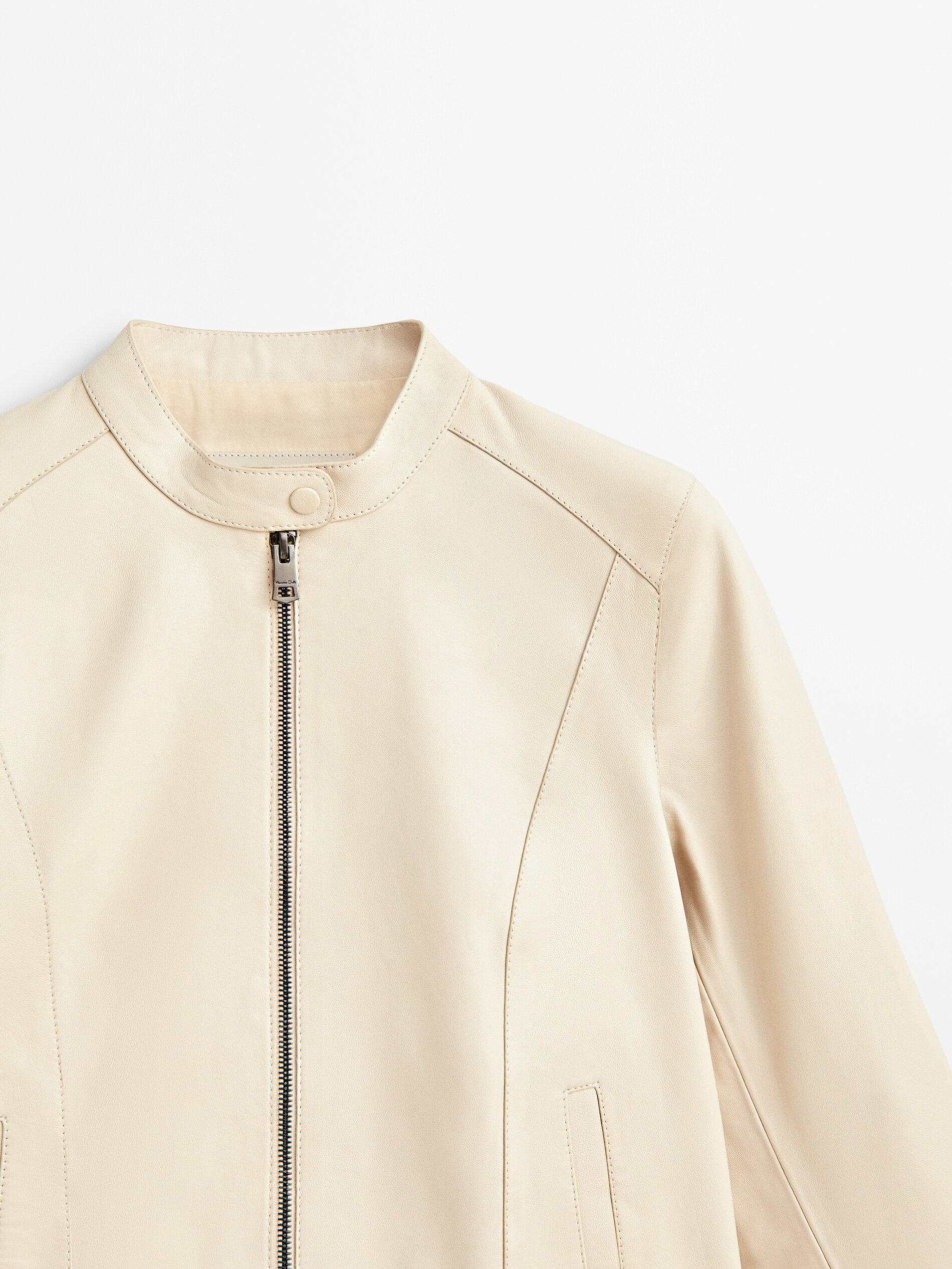 Nappa leather jacket new arrivals massimo dutti