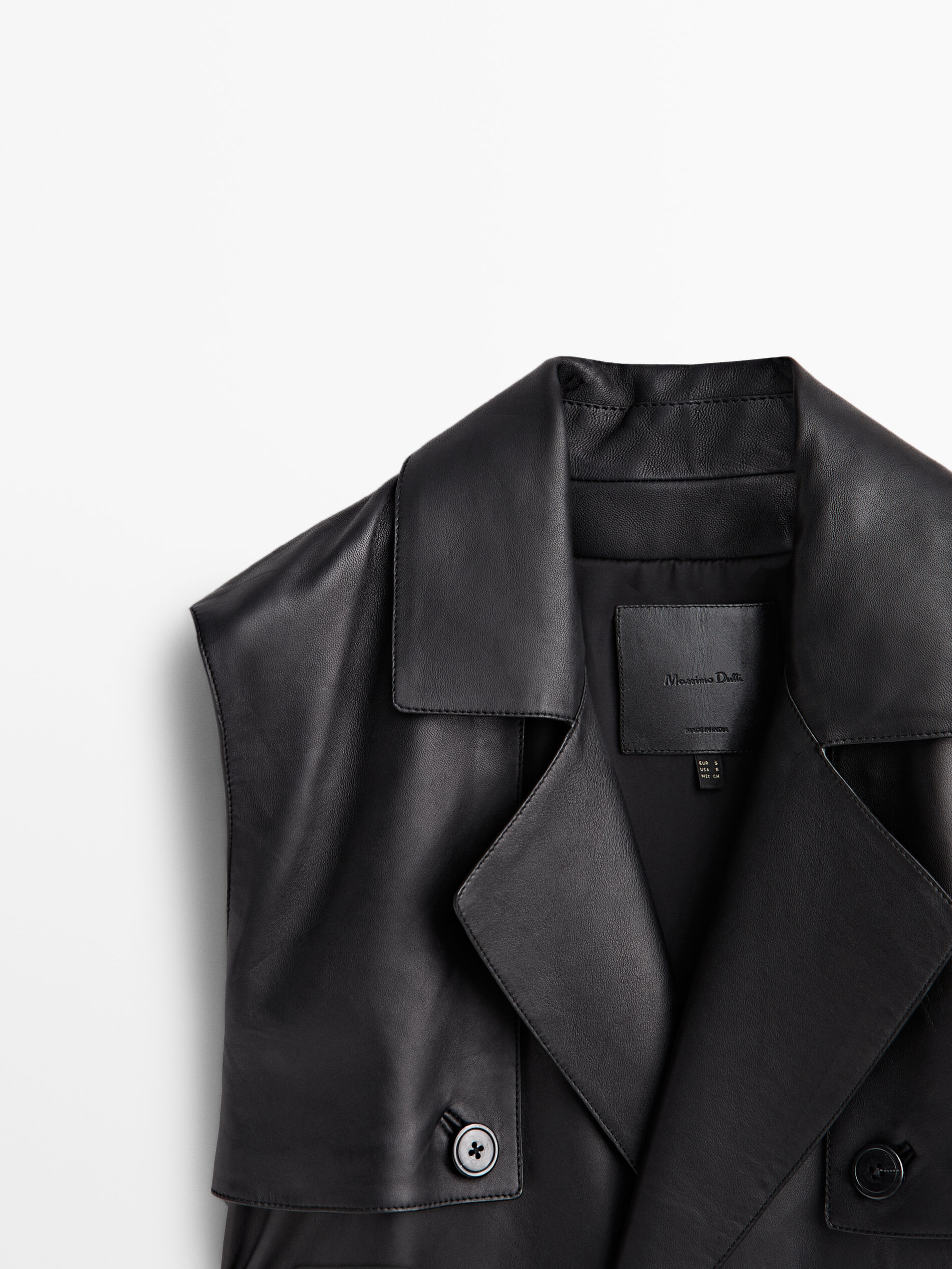 Massimo dutti sales veste cuir femme