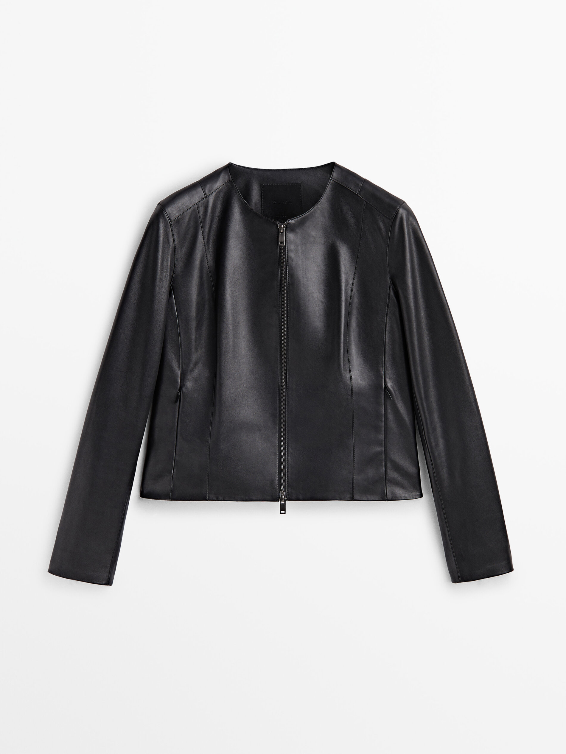 Massimo dutti leather jacket price outlet