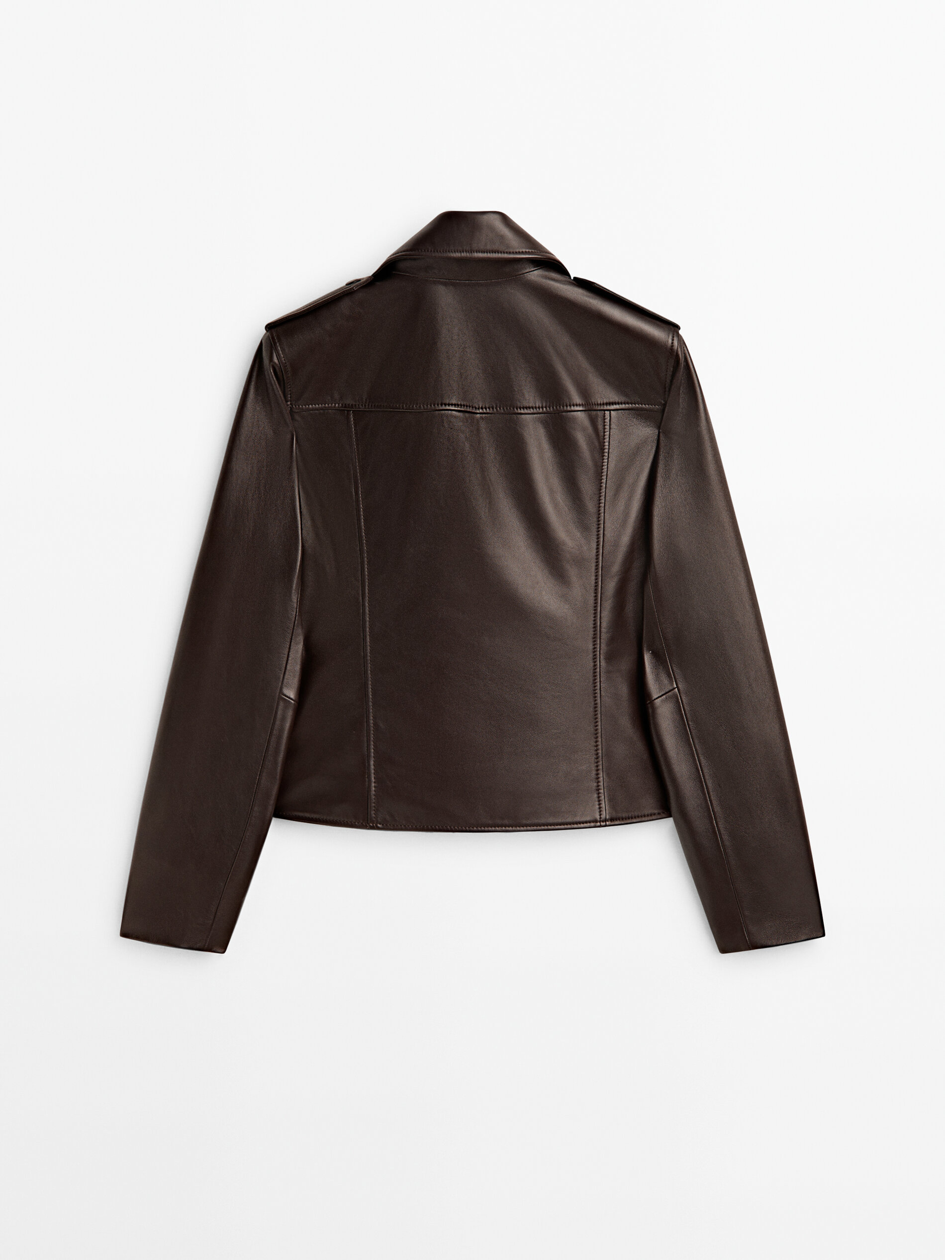 Massimo dutti ladies leather jacket top