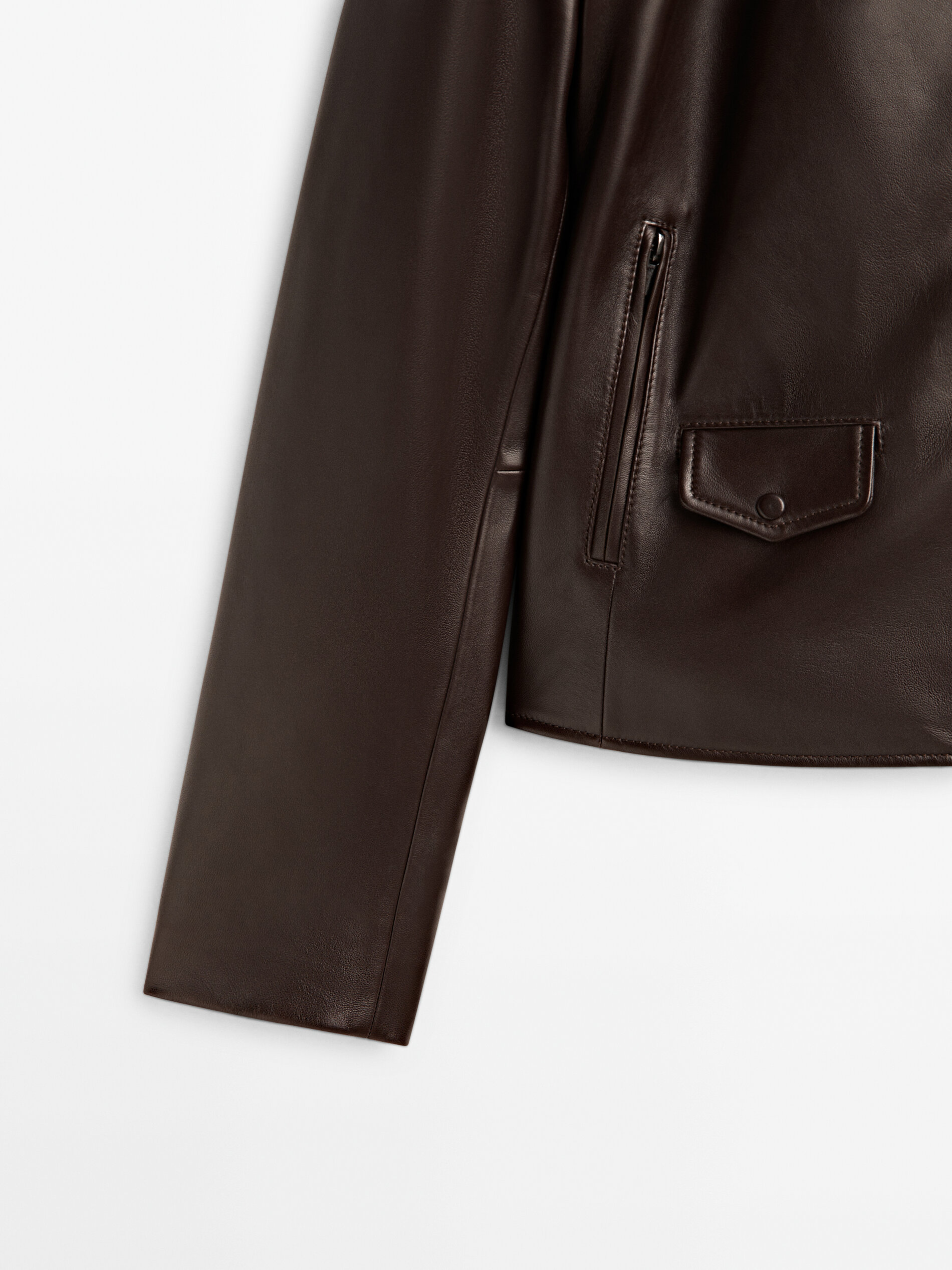 Massimo dutti leather sale jacket price