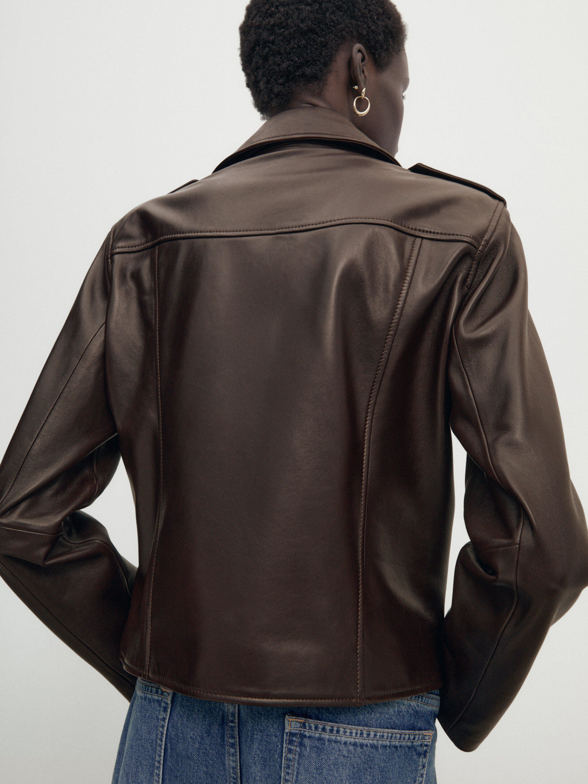 Massimo dutti biker store jacket