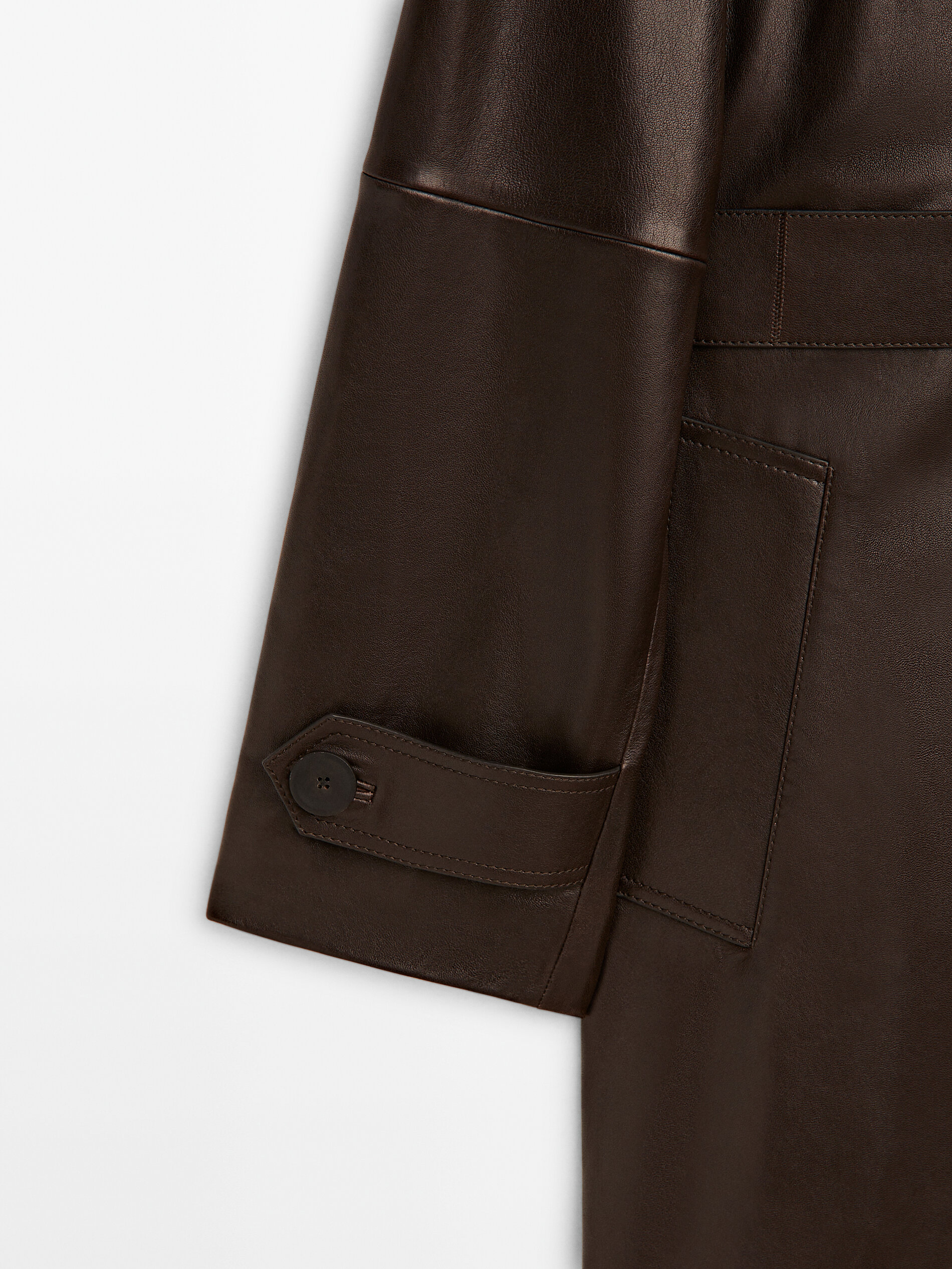 Massimo dutti new arrivals leather trench