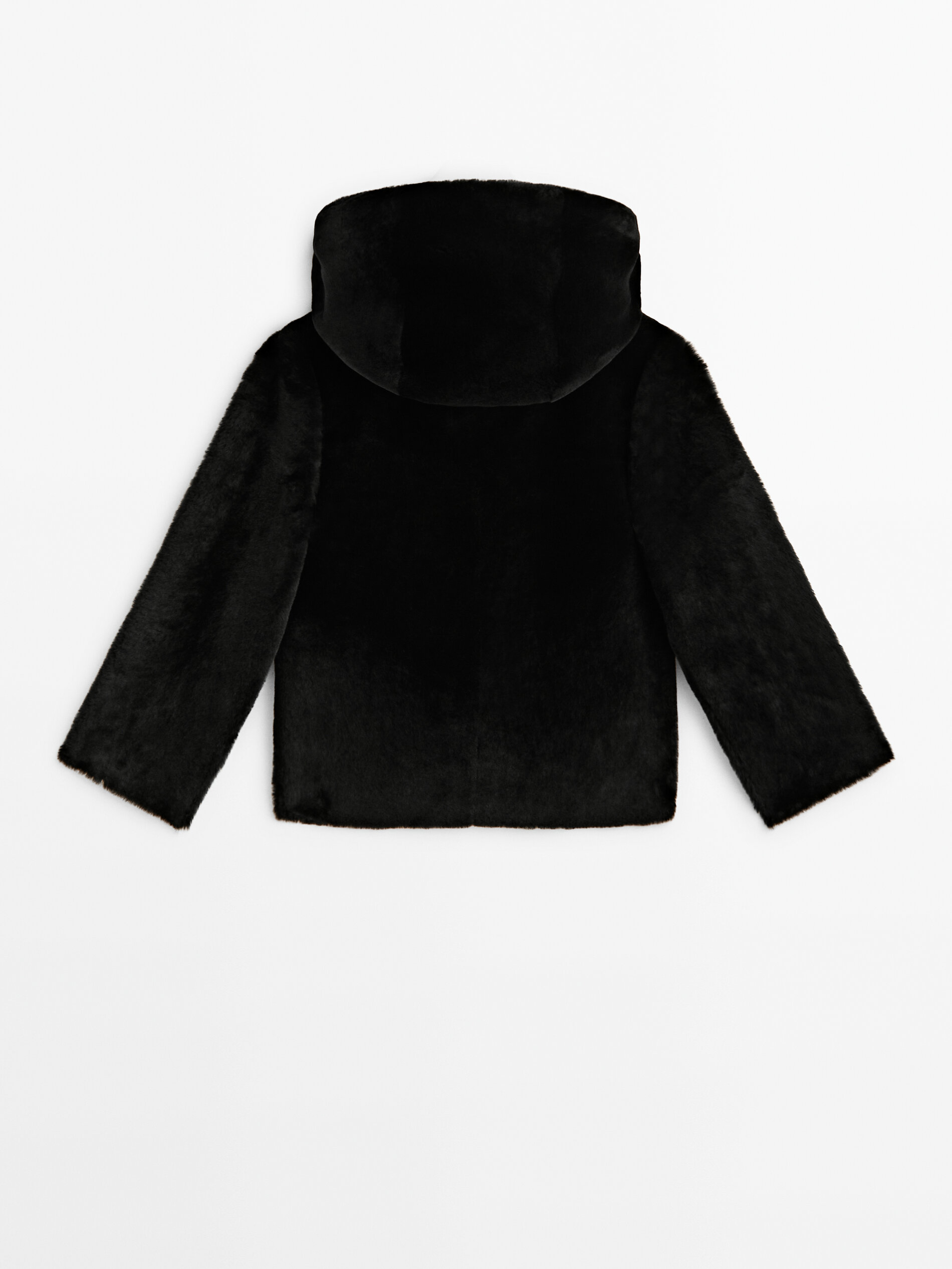 Massimo dutti top fur coat