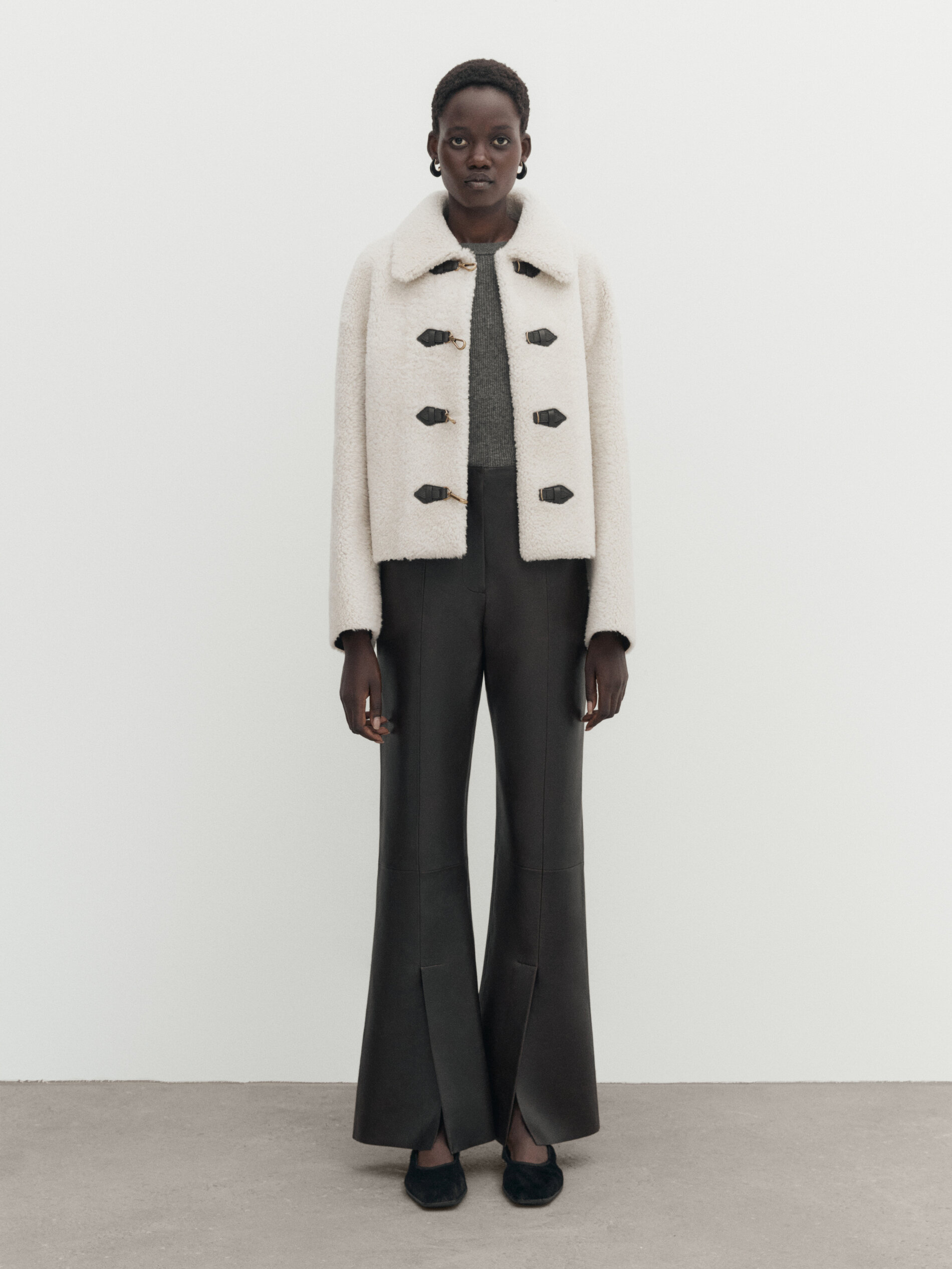 Massimo dutti sales mouton coat