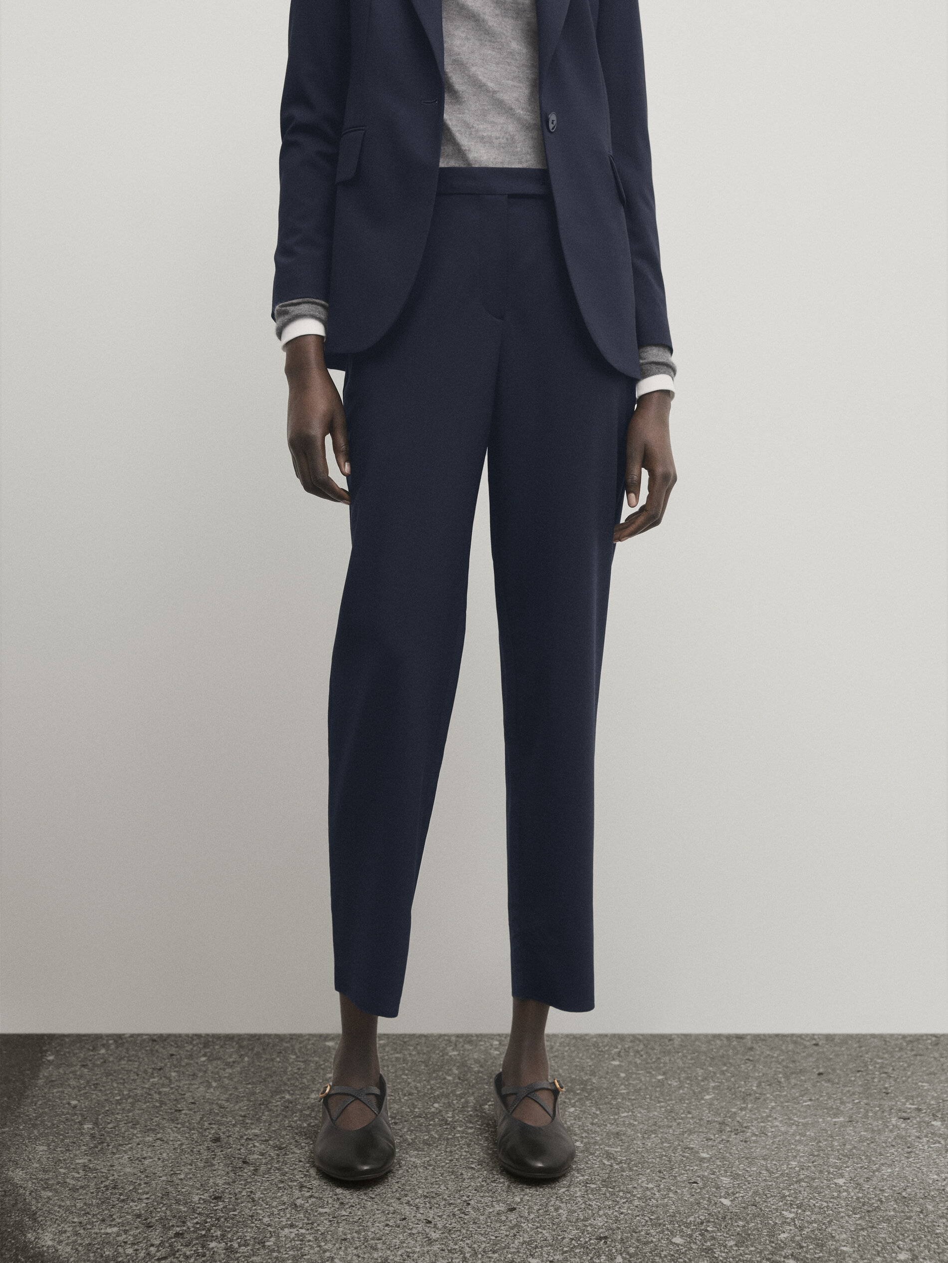 Pantalon costume bleu discount marine
