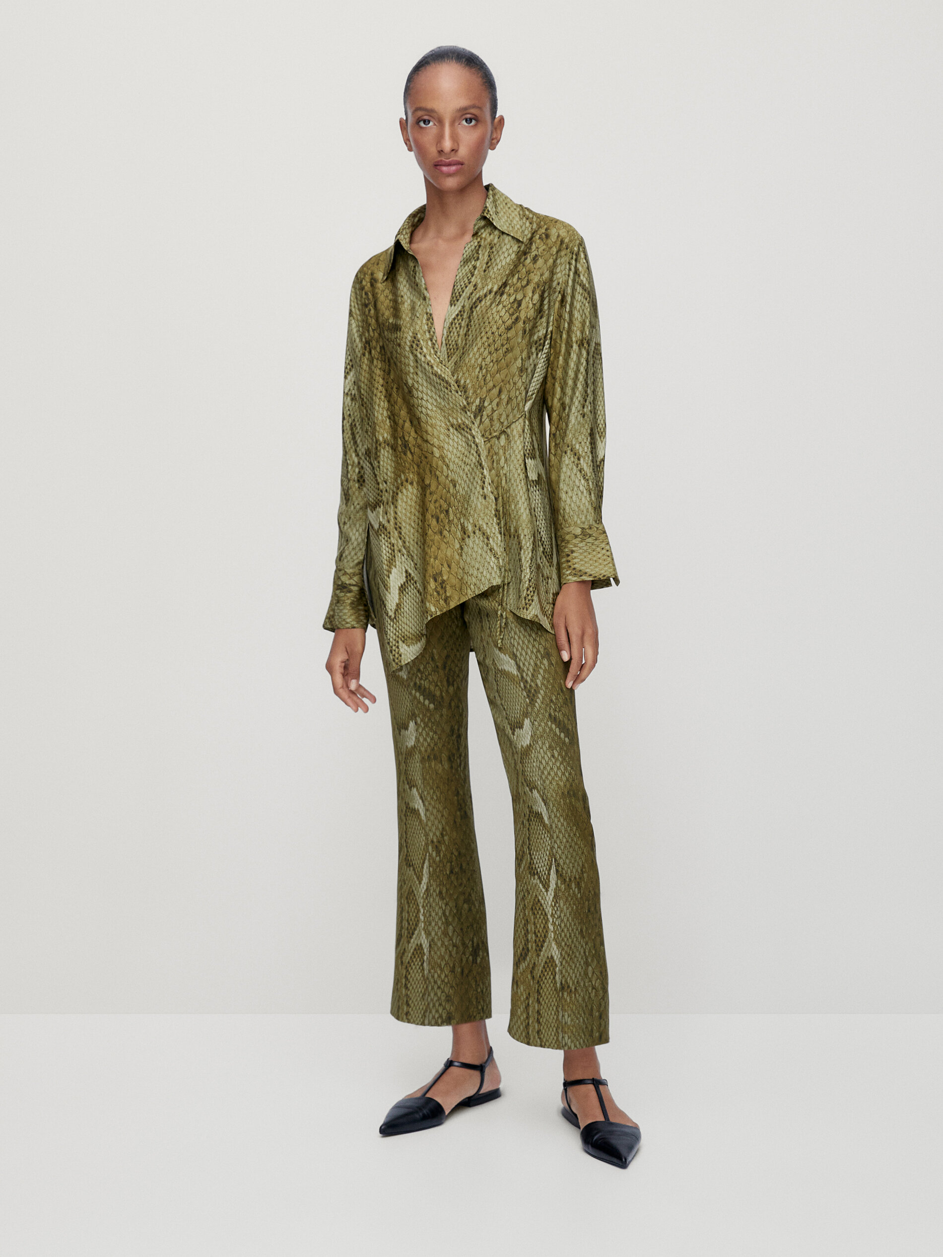 Massimo dutti snakeskin dress cheap