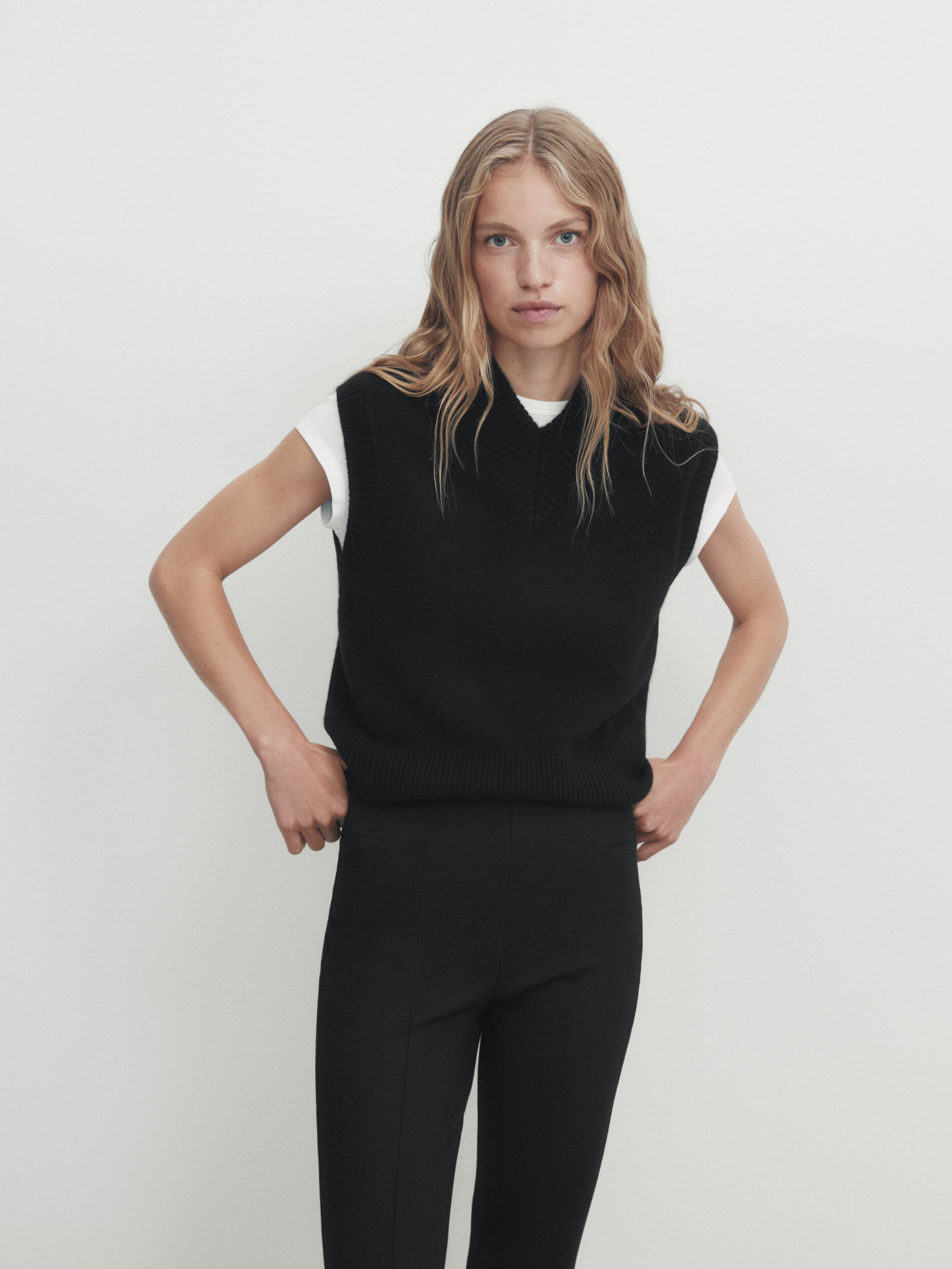 Leggings with zip at the hems