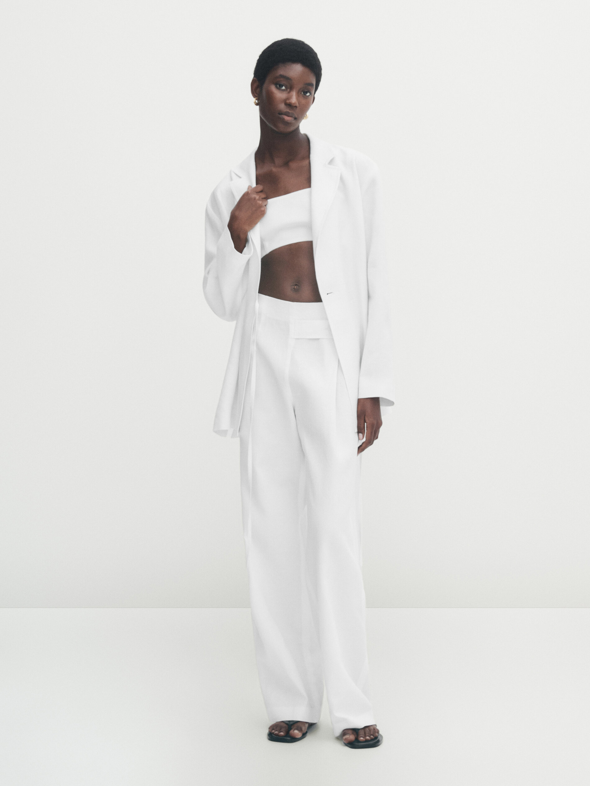 Massimo dutti wide sales leg trousers