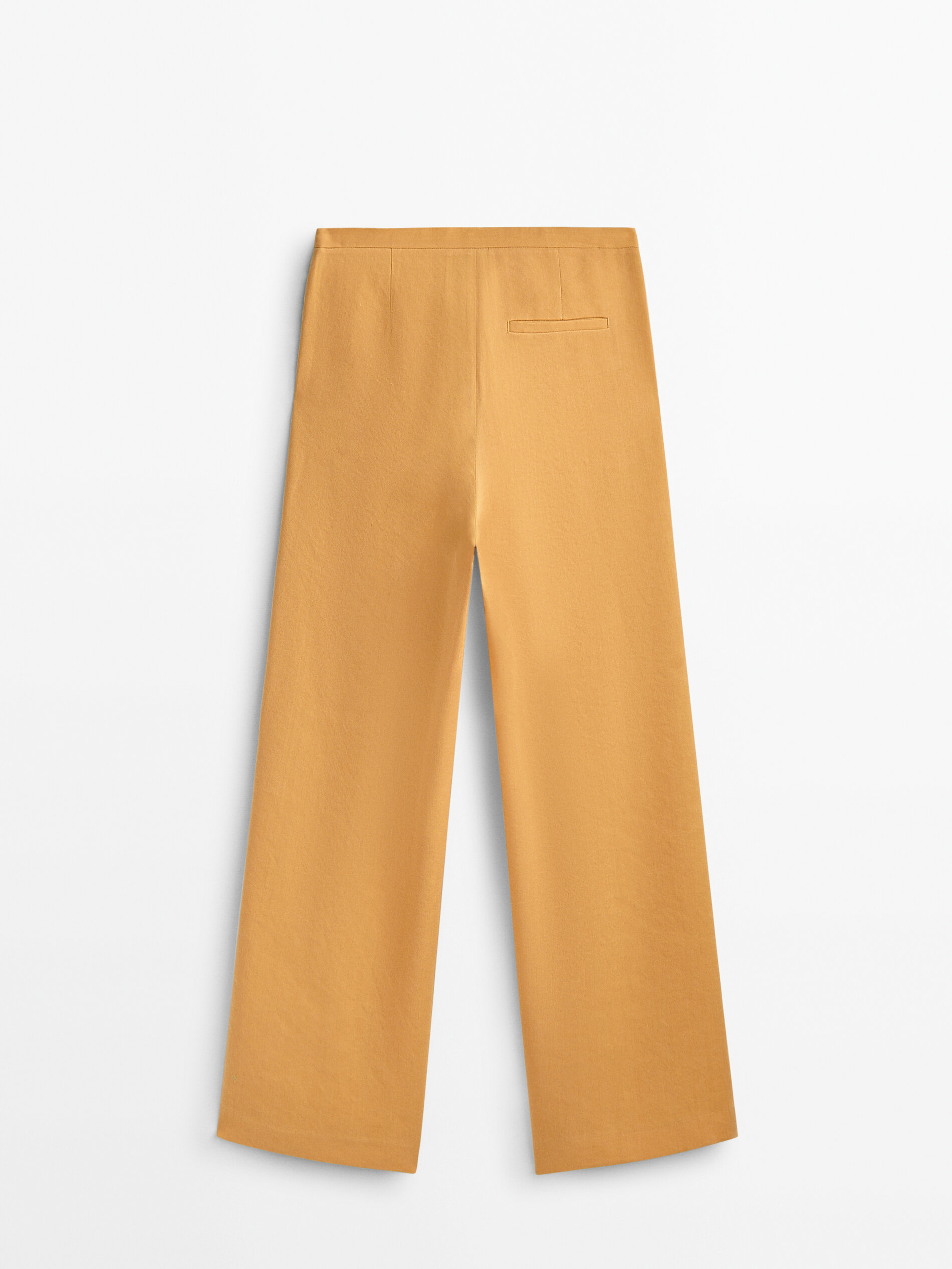 Mango yellow cheap trousers