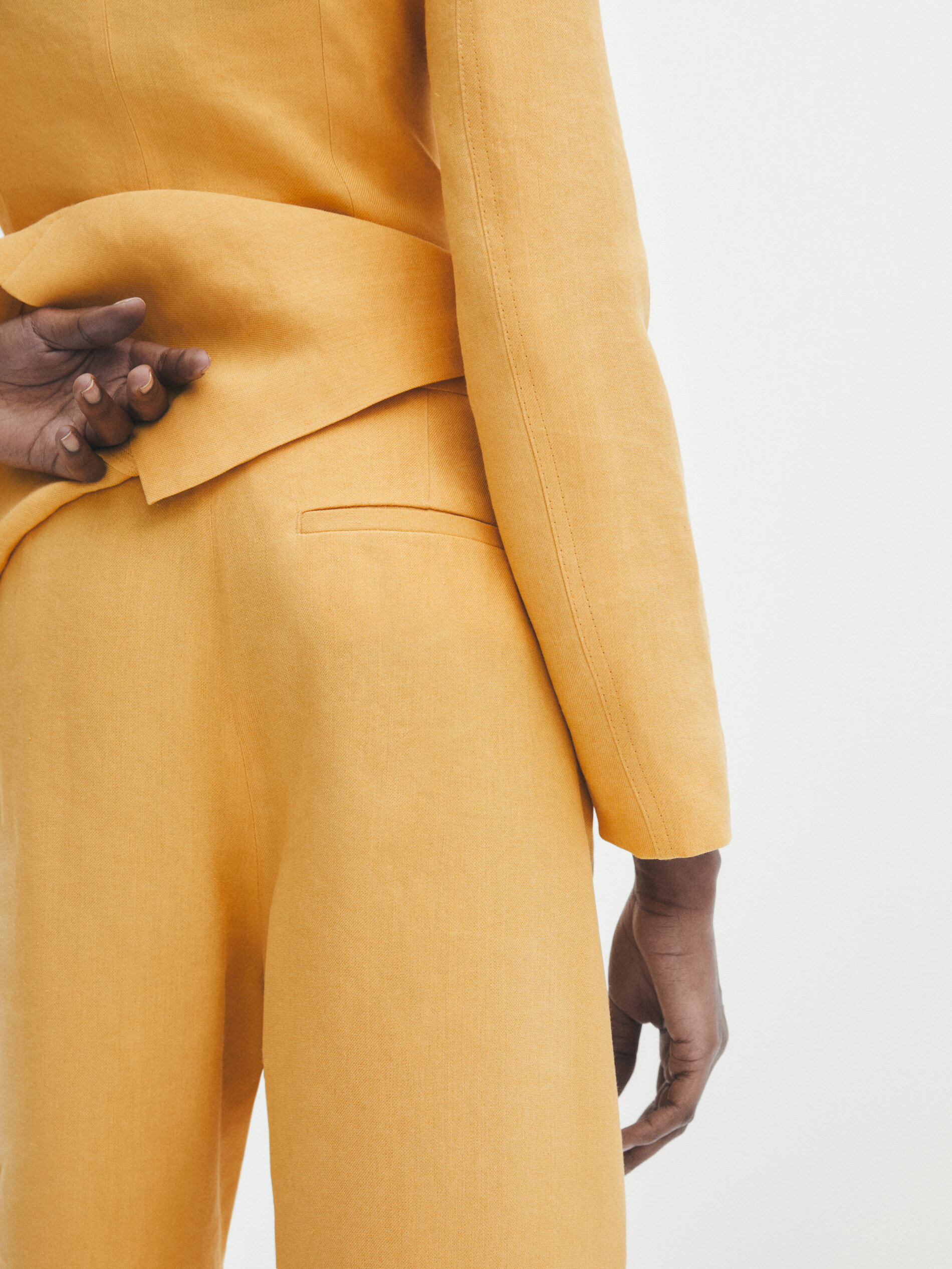 Mustard trousers zara clearance