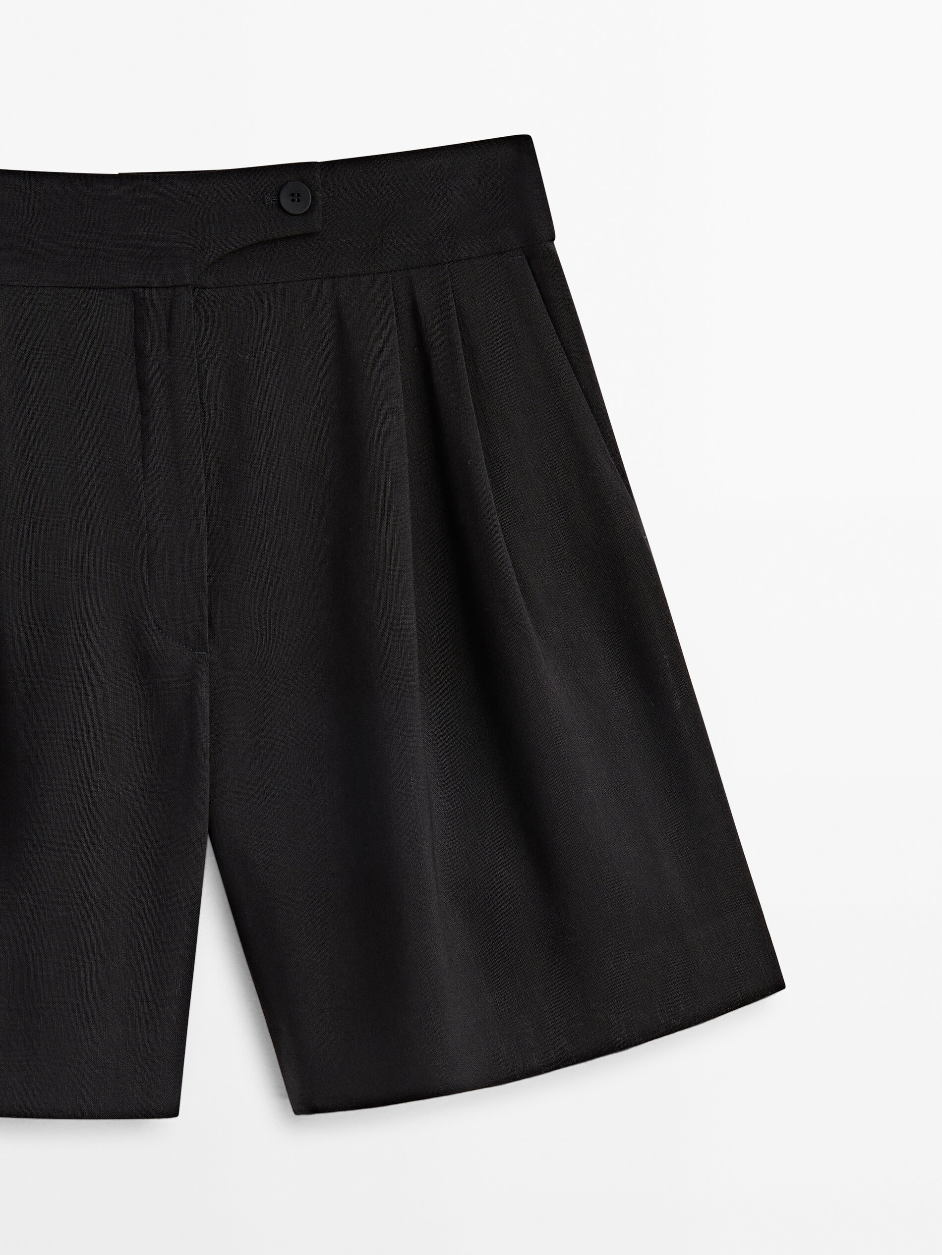 Long black hot sale shorts