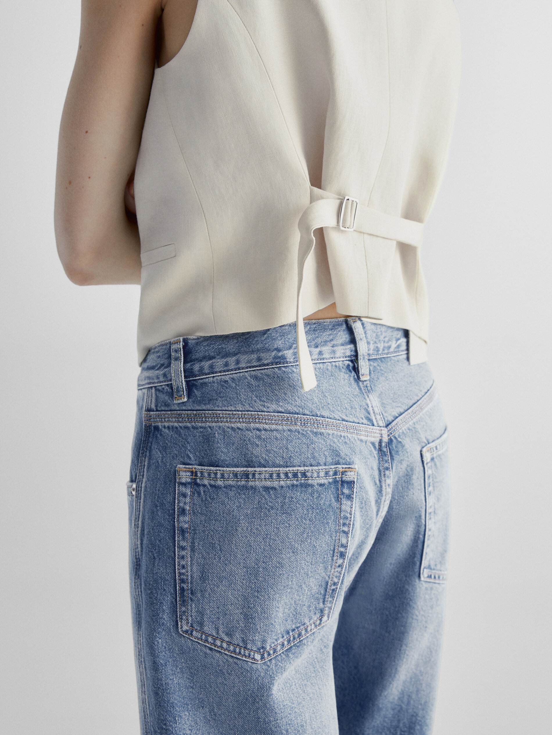 High waisted denim bermuda shorts store