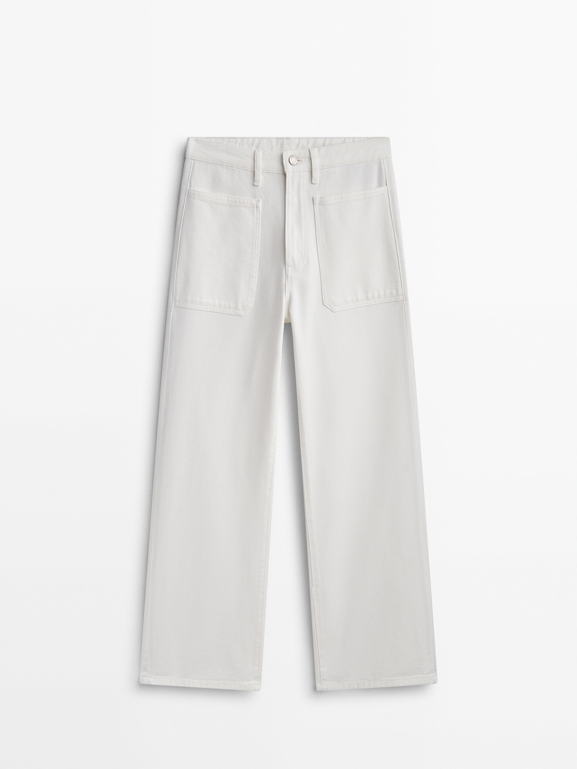 Massimo dutti white jeans on sale