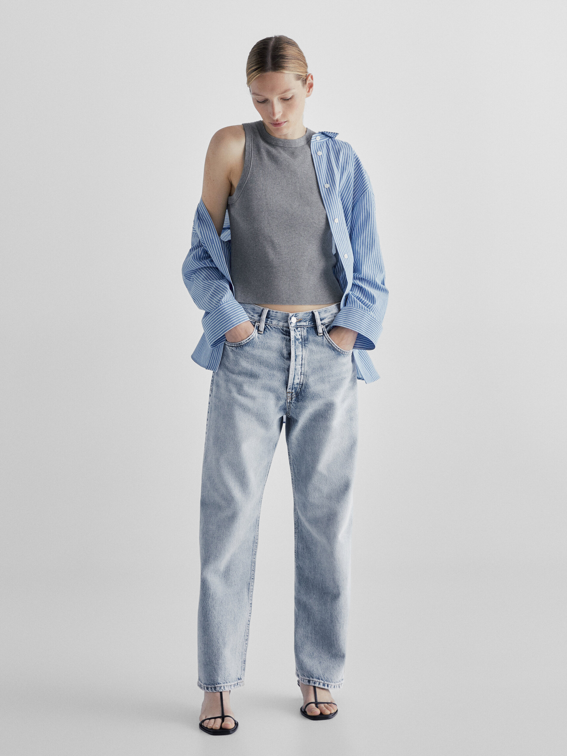 Jean coupe droite taille haute 2025 femme