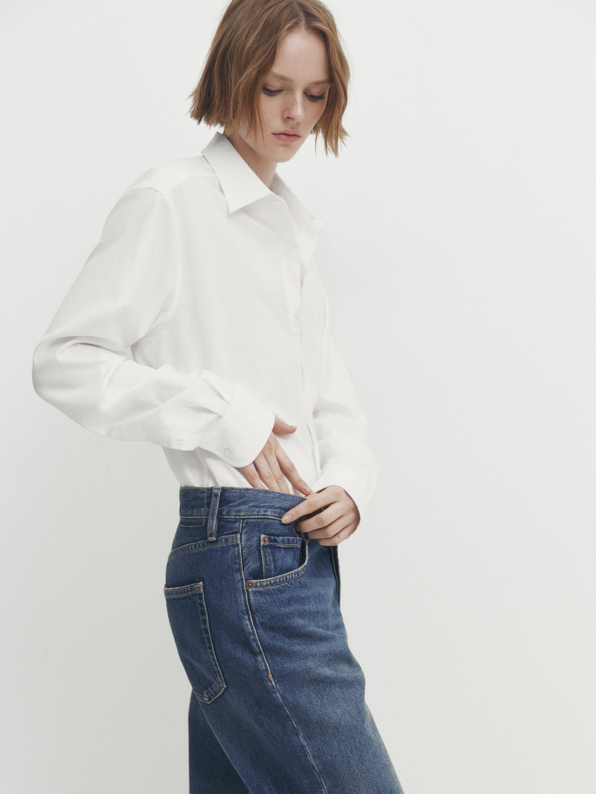 Jean taille hotsell haute coupe longue