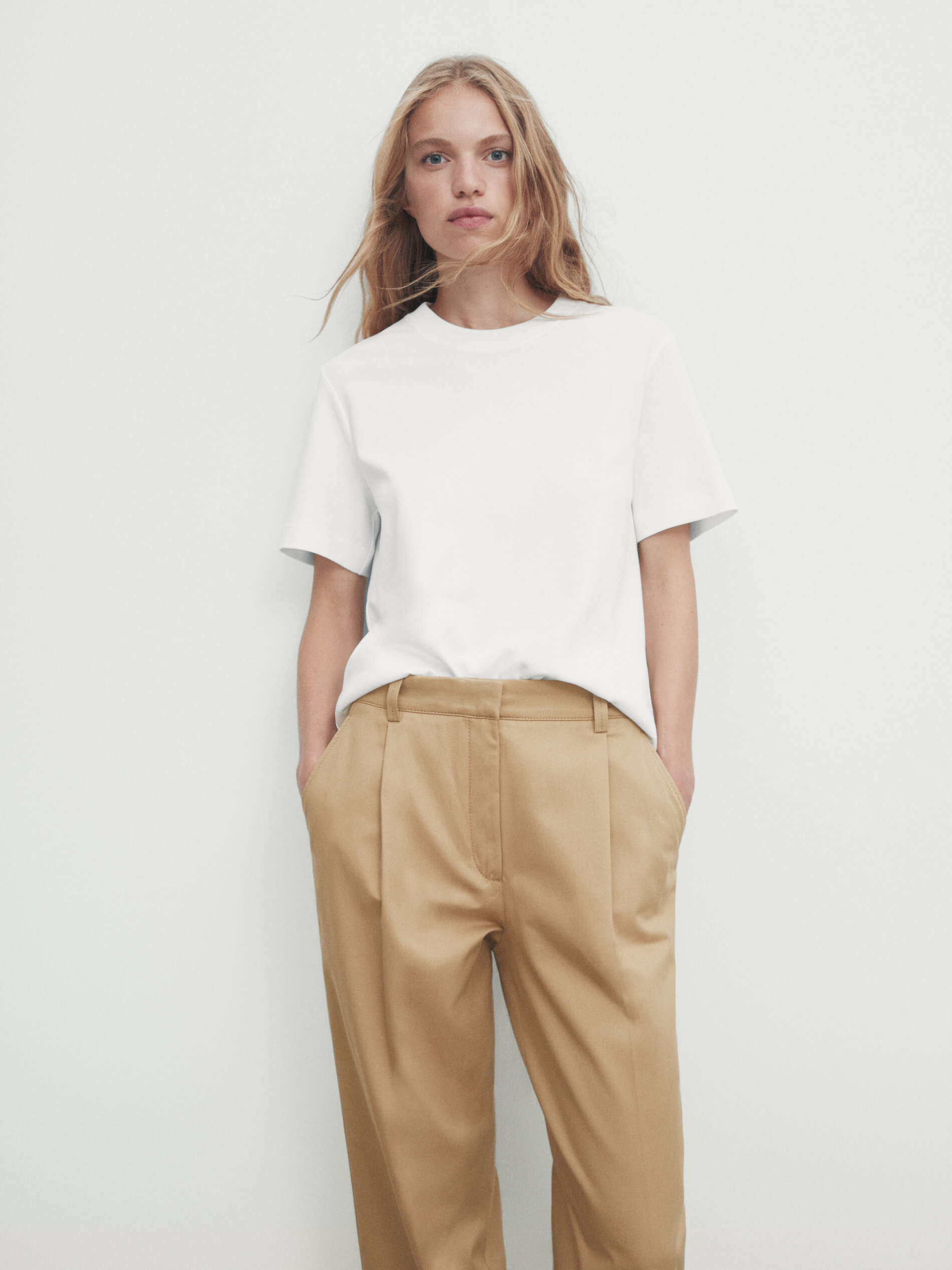 Massimo dutti cheap pantalon blanco mujer