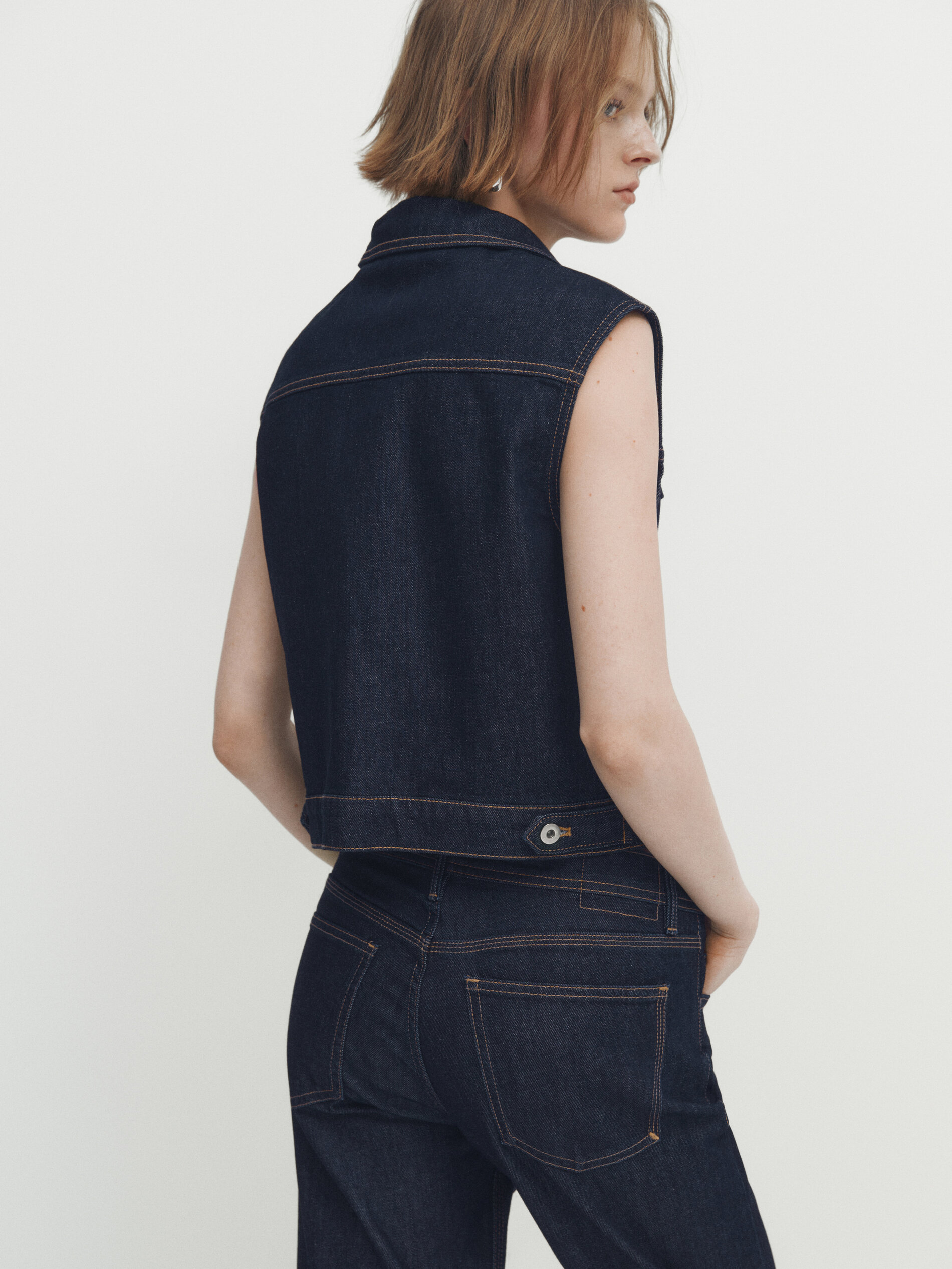 High hotsell vest jeans