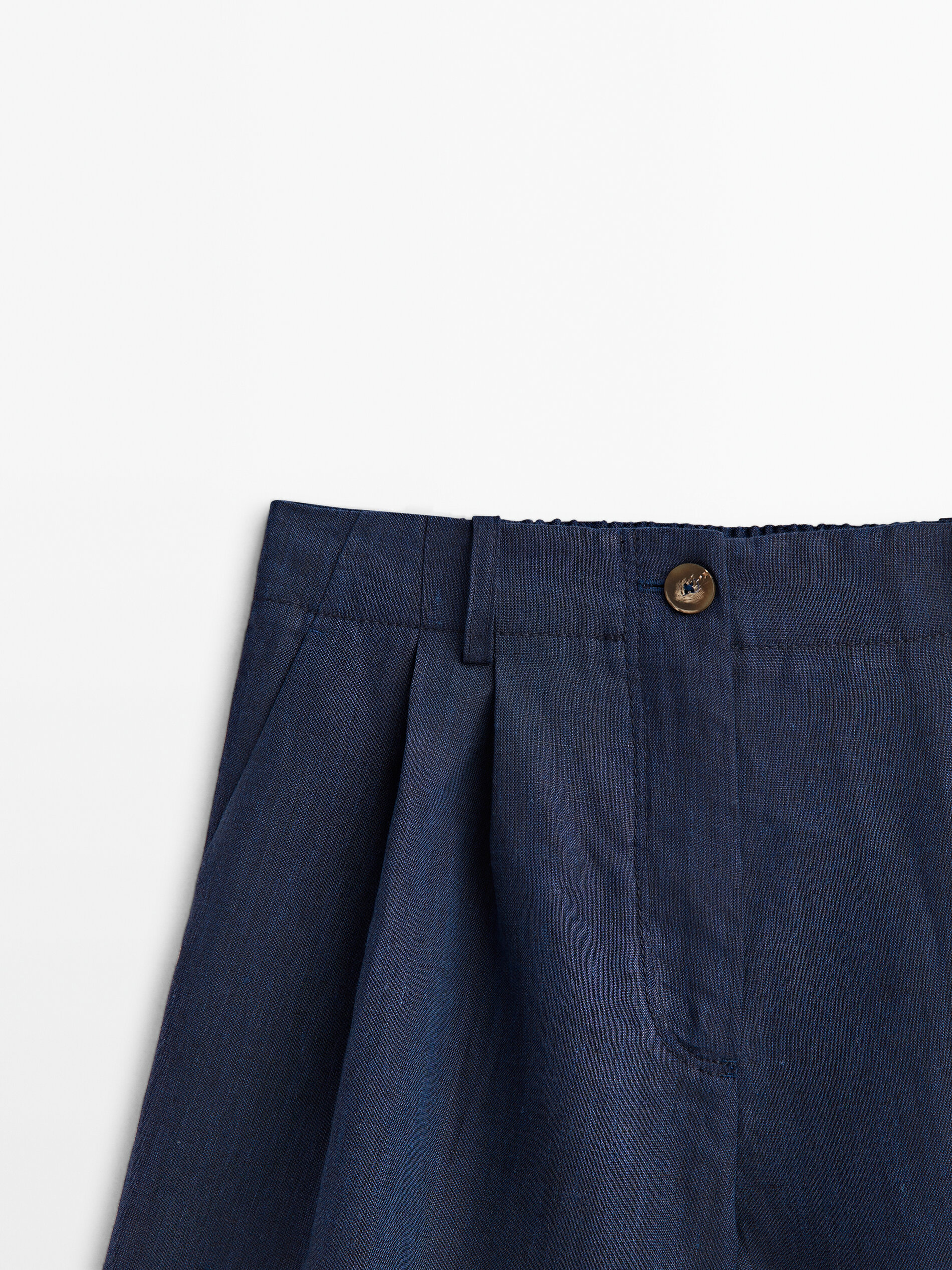 Tapered top bermuda shorts