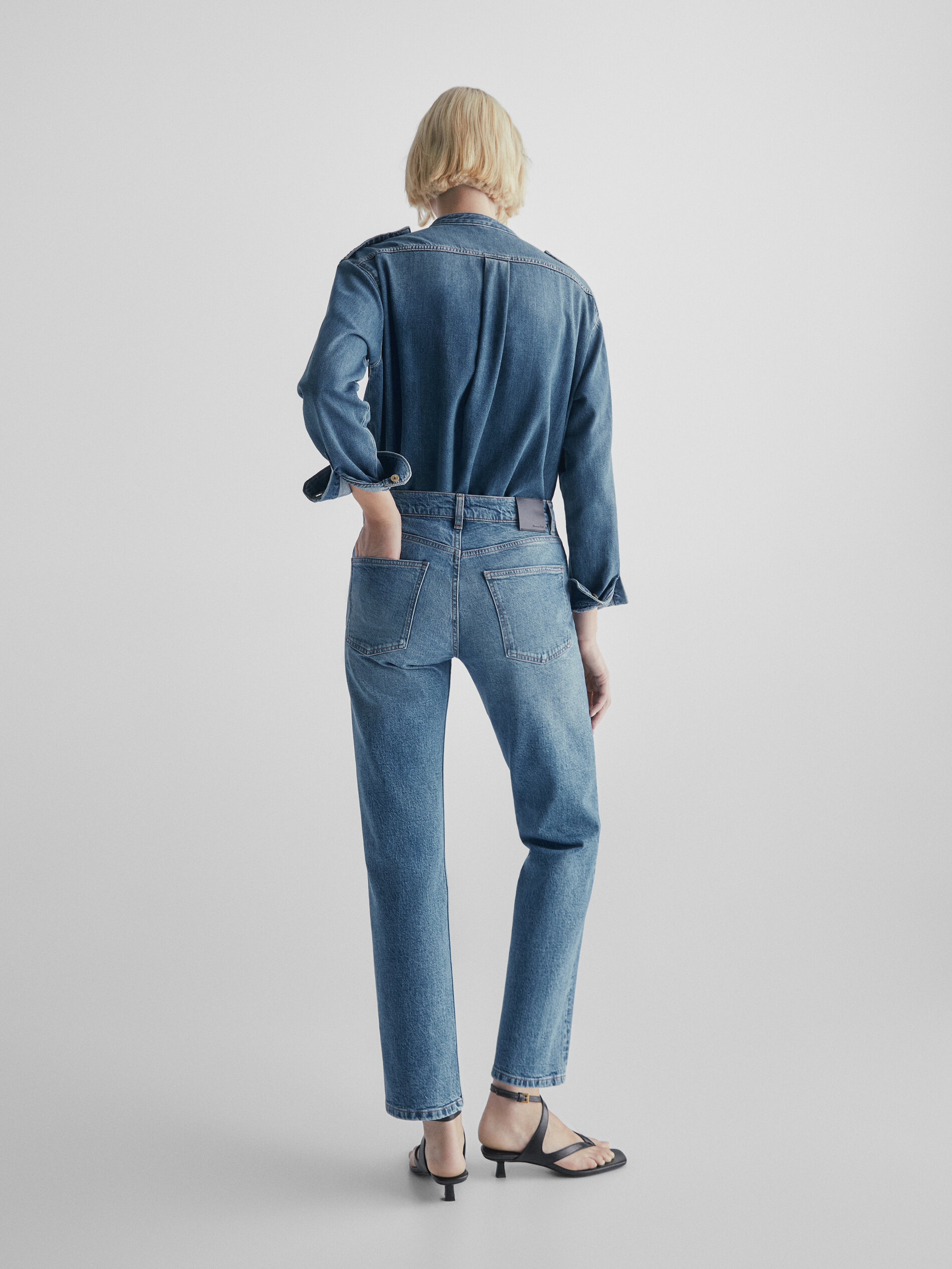 Massimo dutti straight leg jeans best sale