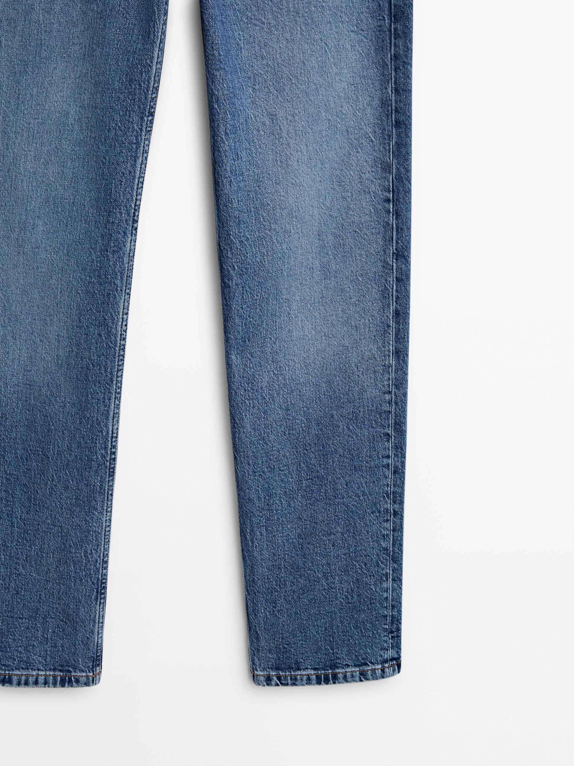 Straight fit comfort mid rise jeans Light Blue Medium Blue