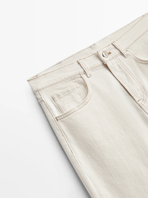 Mid waist jeans Straight fit - Massimo Dutti
