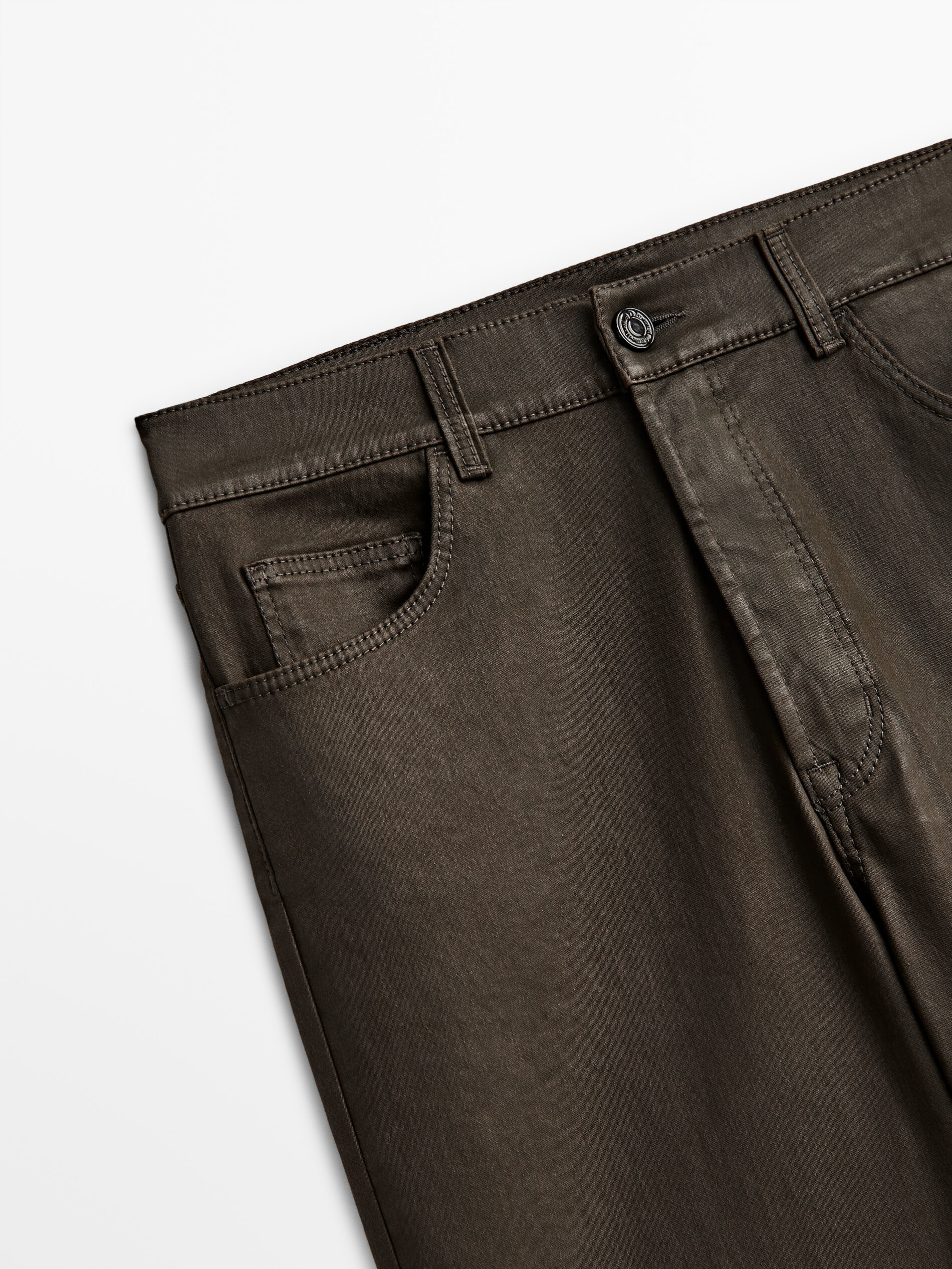 Massimo dutti coated jeans top