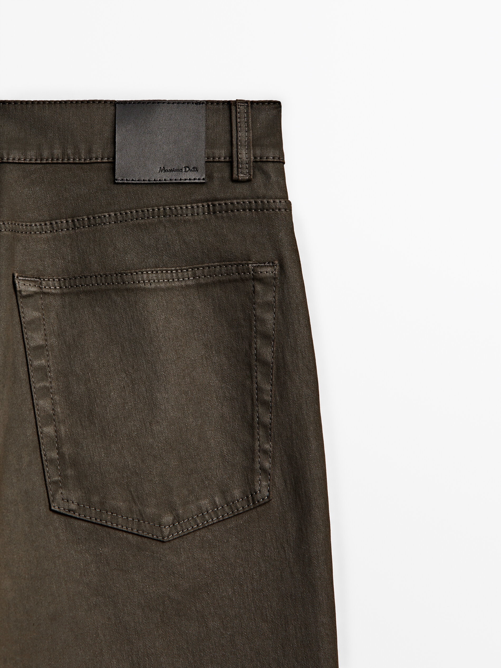 Massimo dutti discount coated jeans