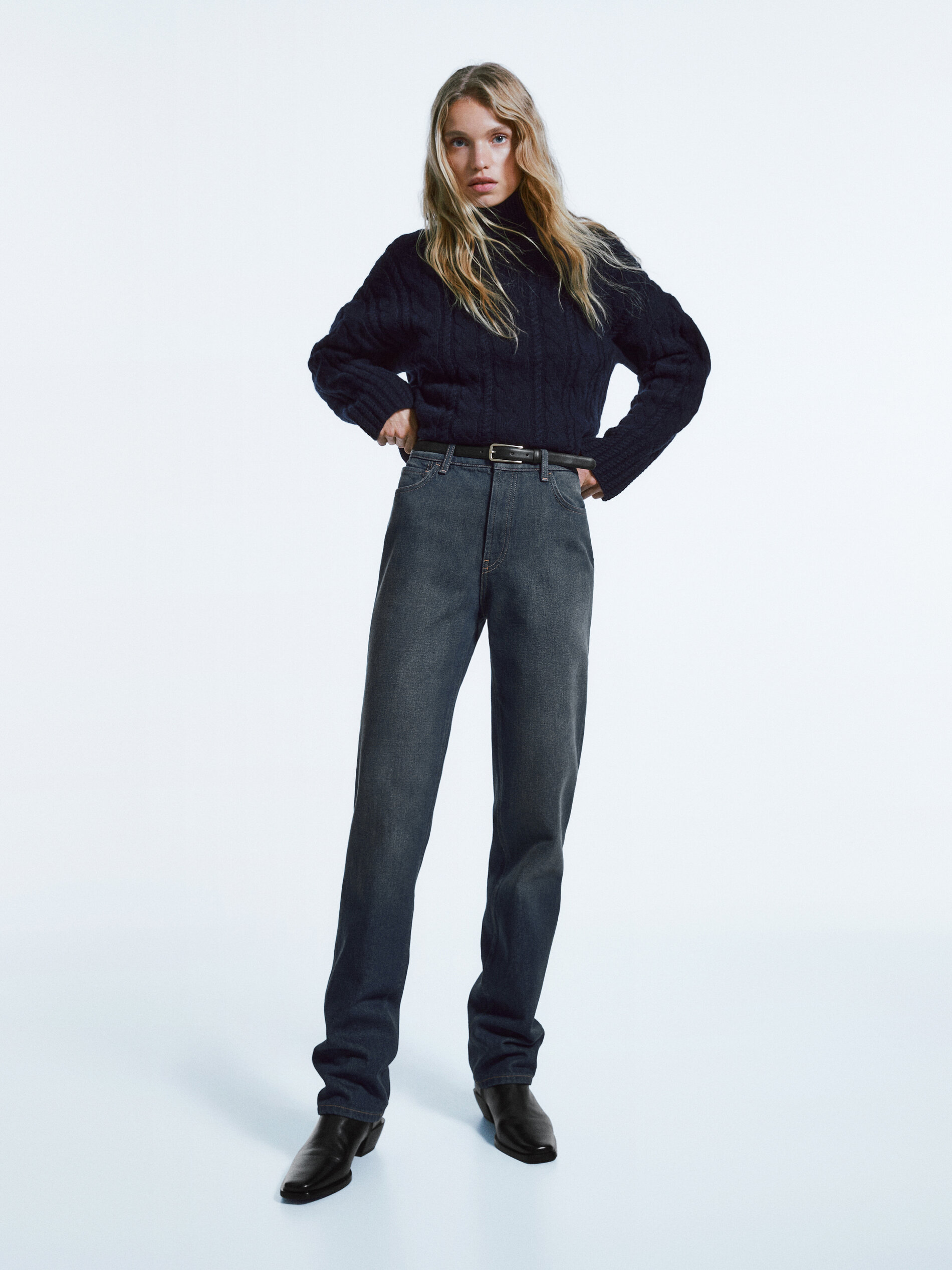 Straight leg slim jeans discount