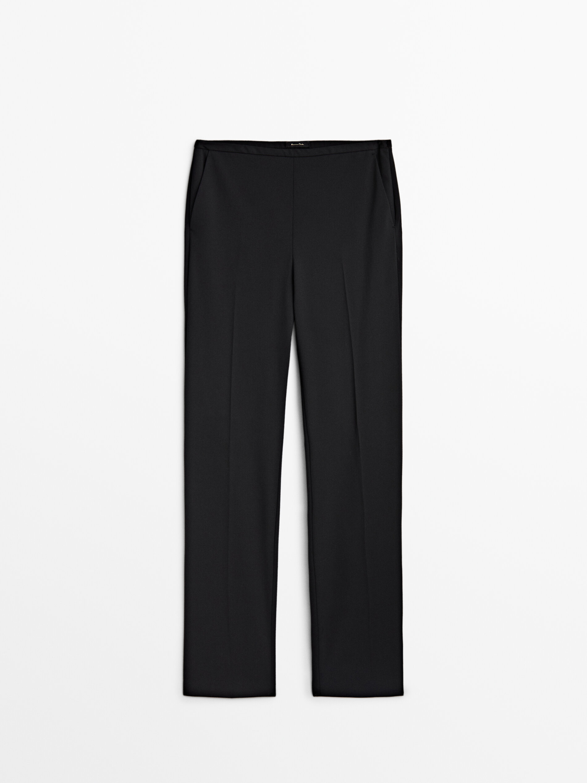 Pantalon negro recto shop