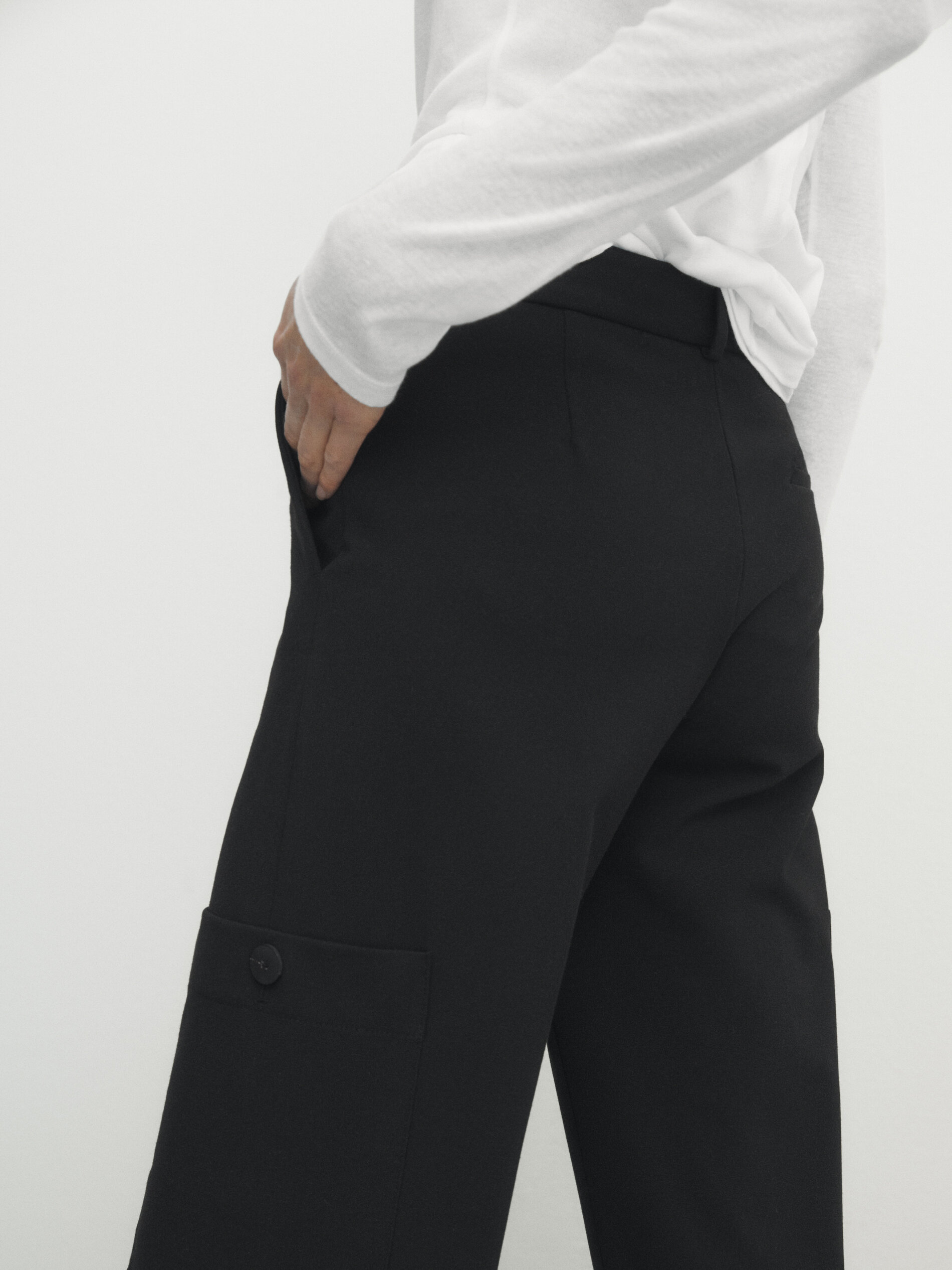Pantalon negro massimo dutti store