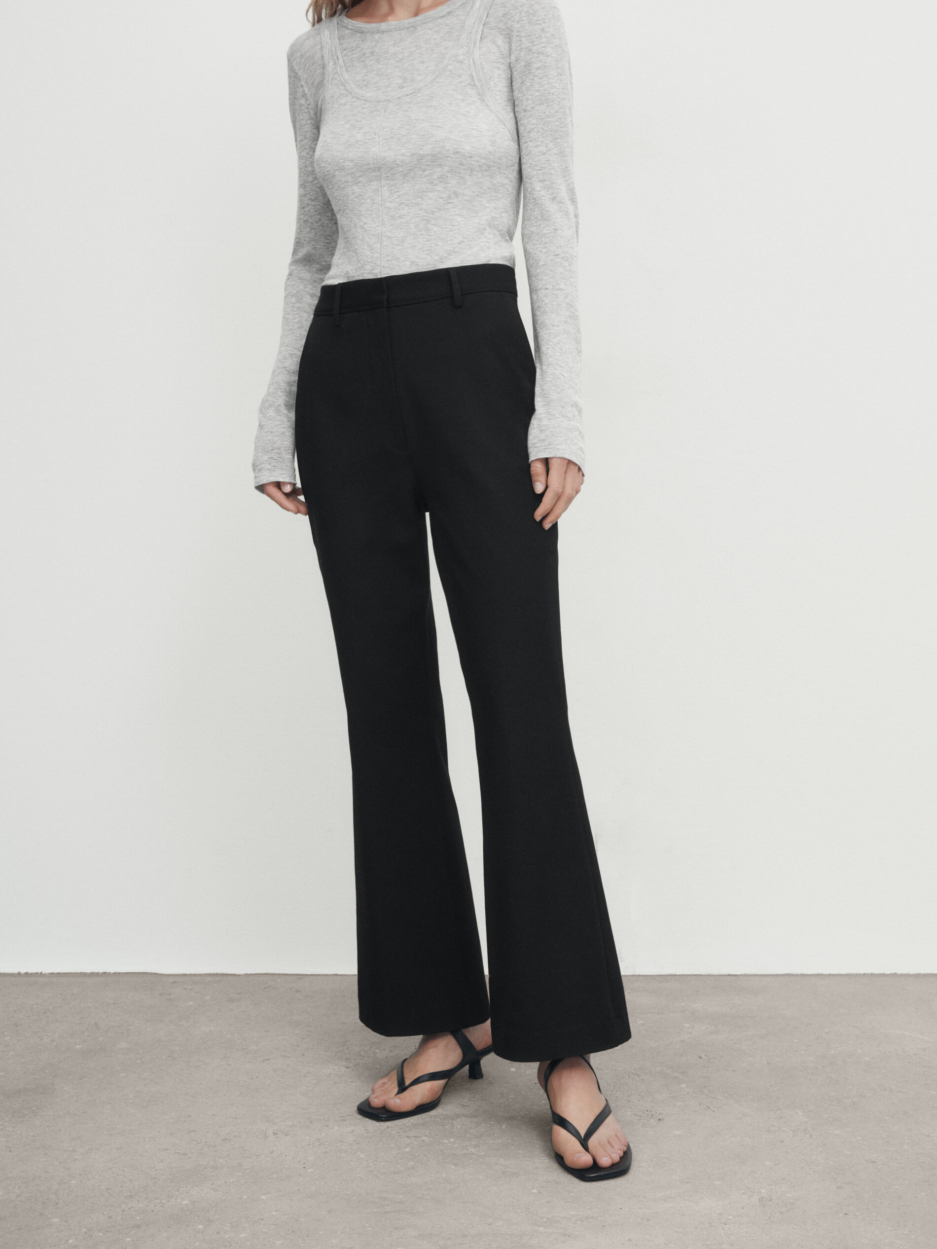 Pantaloni a campana eleganti on sale