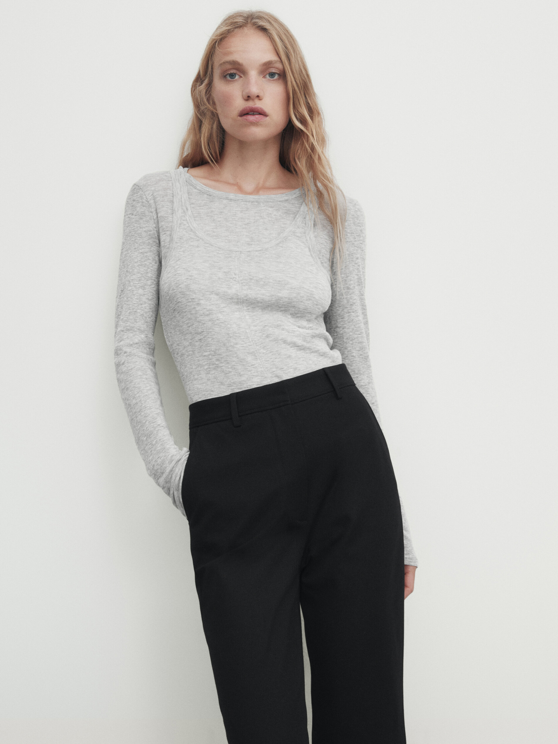 Pantalon flare sales noir taille haute