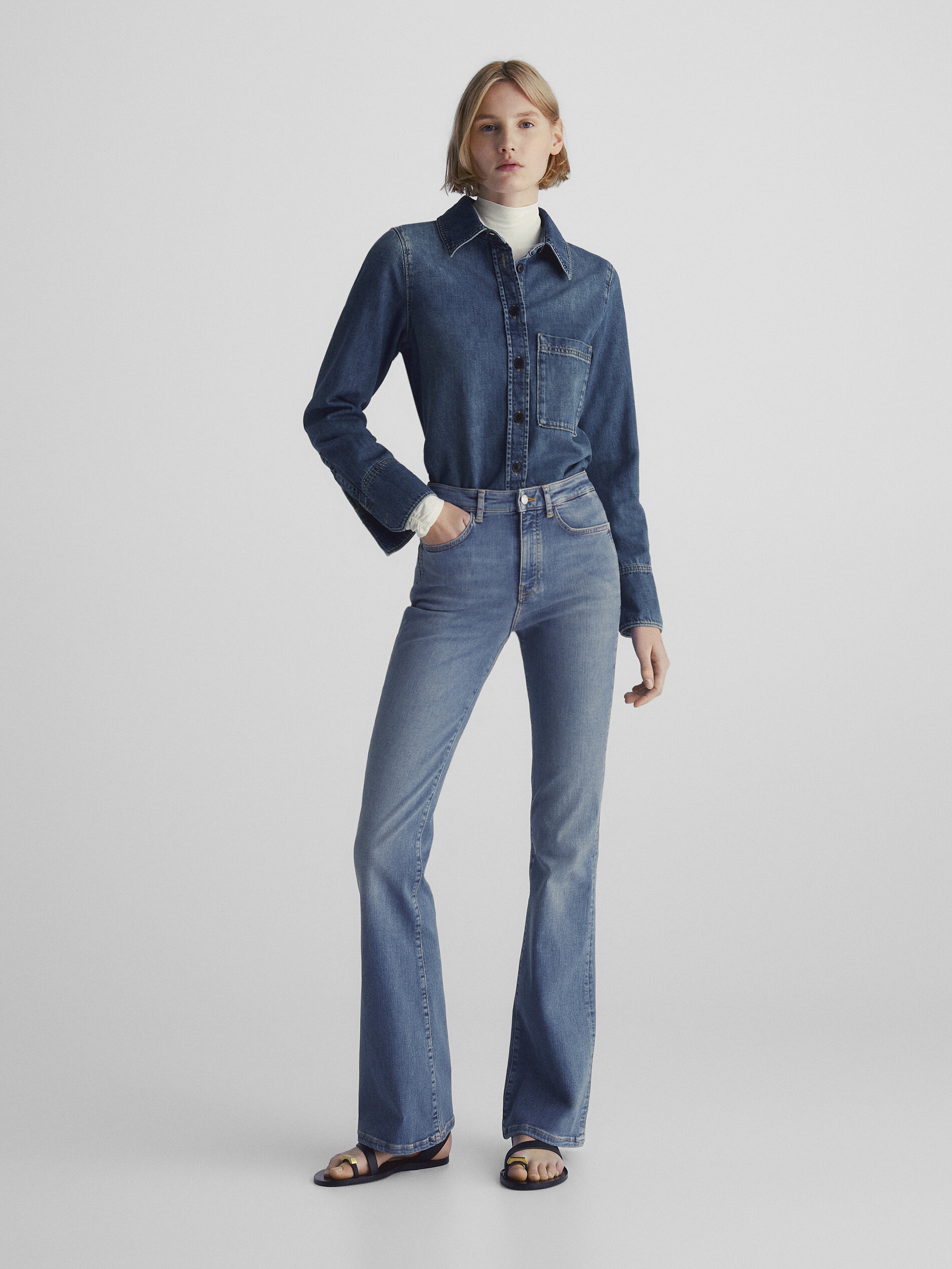 Massimo dutti high rise skinny best sale jeans