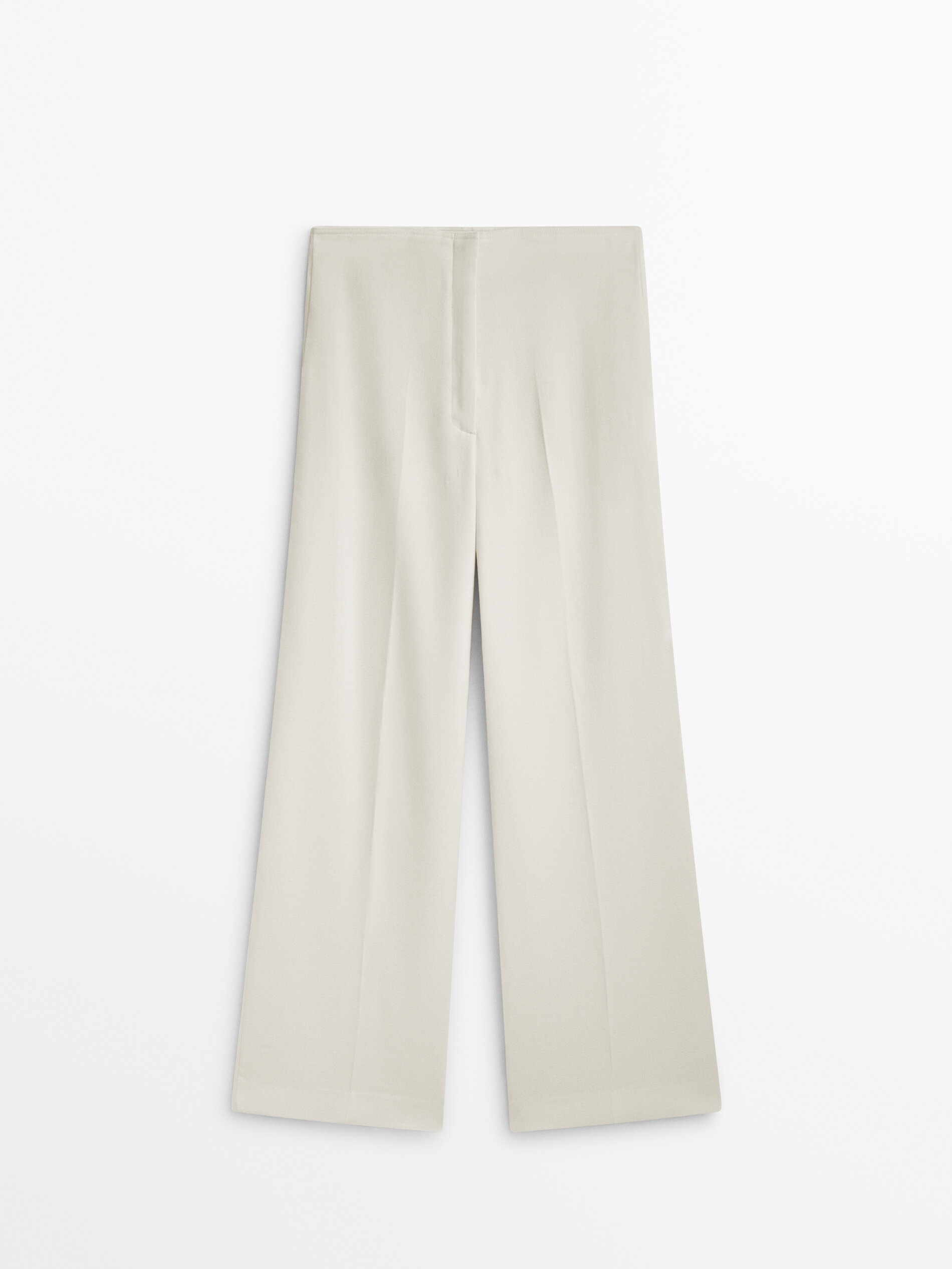 Cream colored online wide leg pants