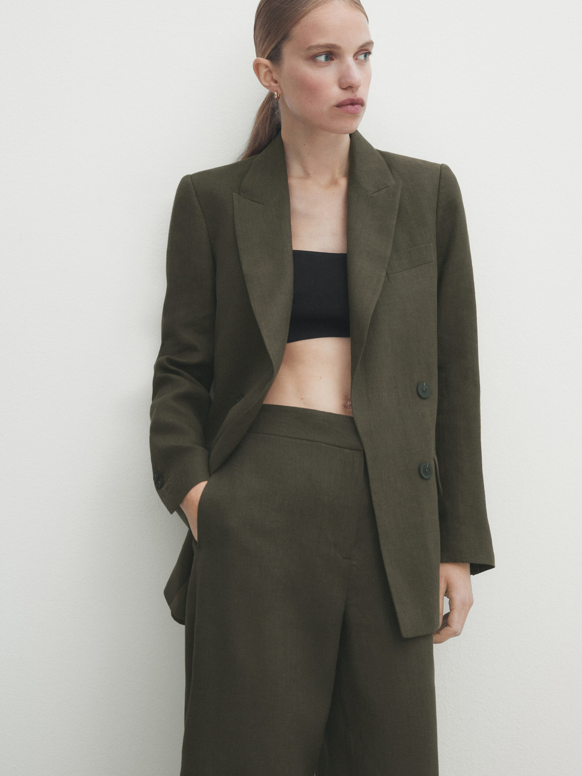 Cropped suit trousers deals