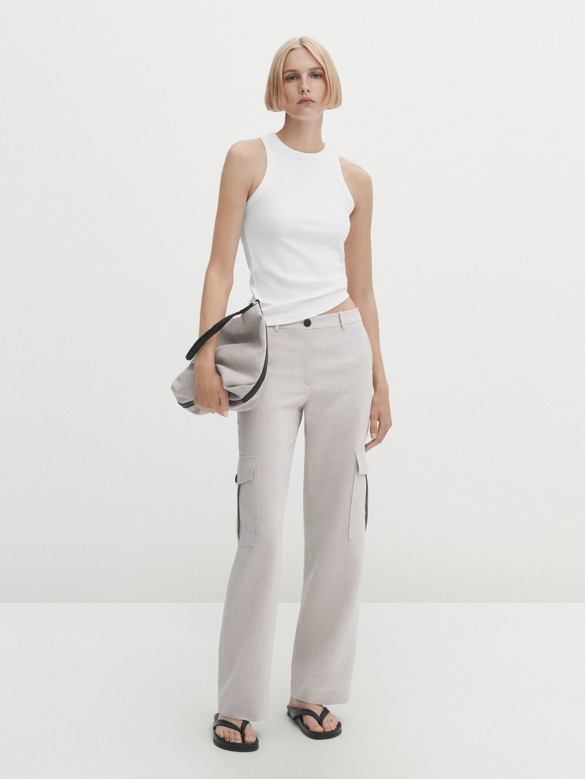 Pantalon massimo dutti femme sale prix