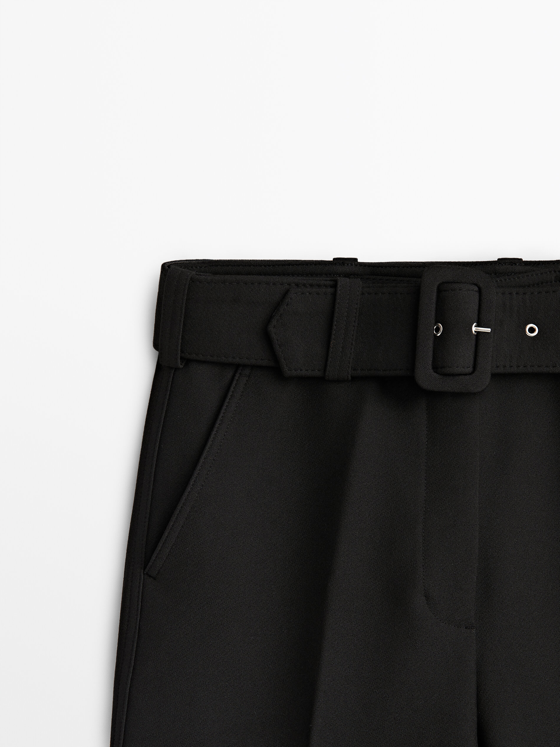 Black high top waist belt
