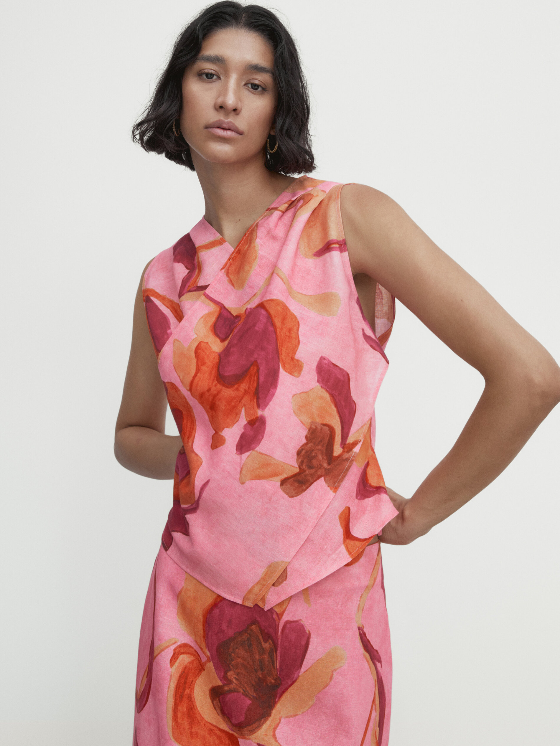Massimo dutti outlet floral dress