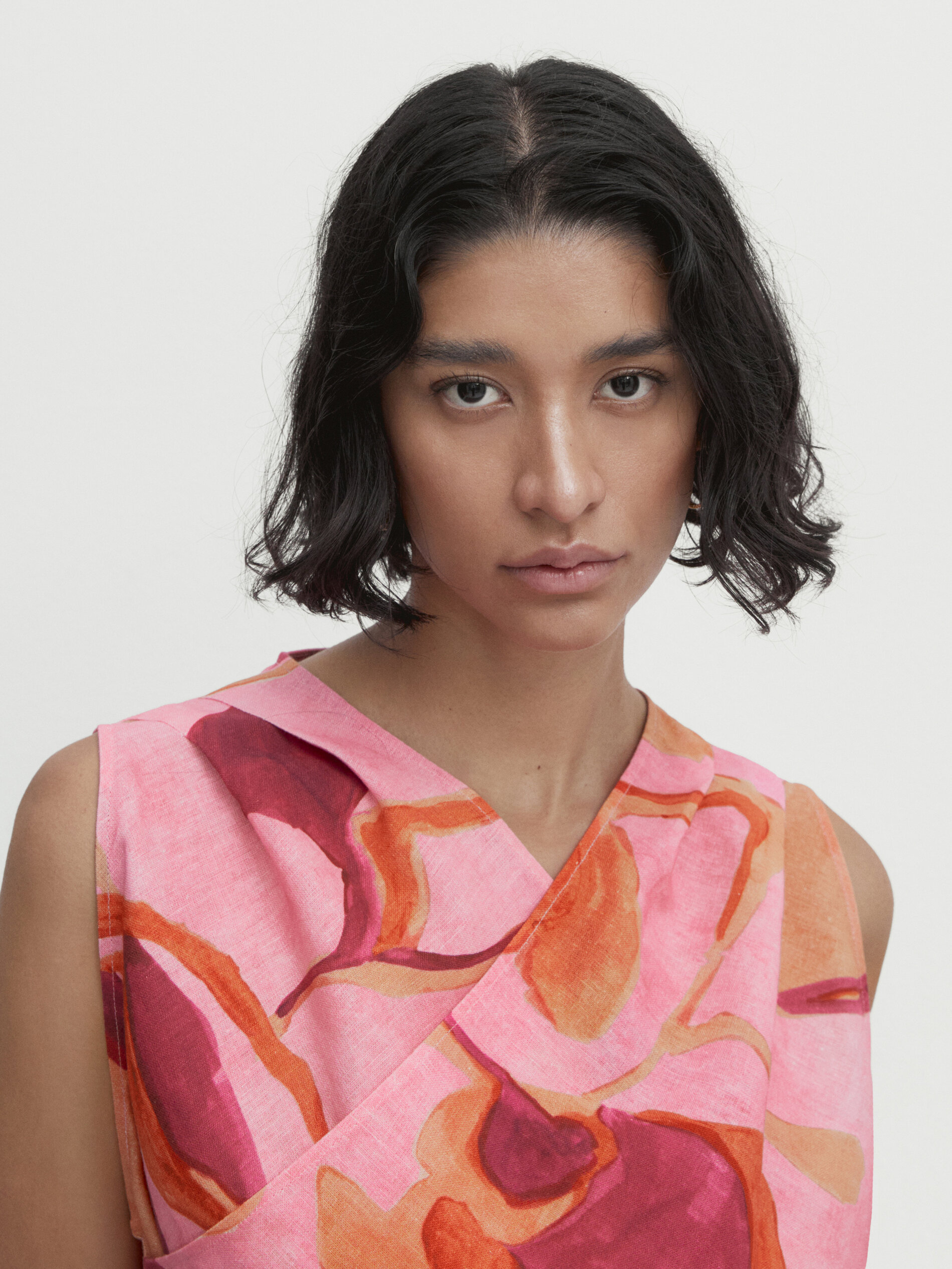 Massimo dutti floral print dress hot sale