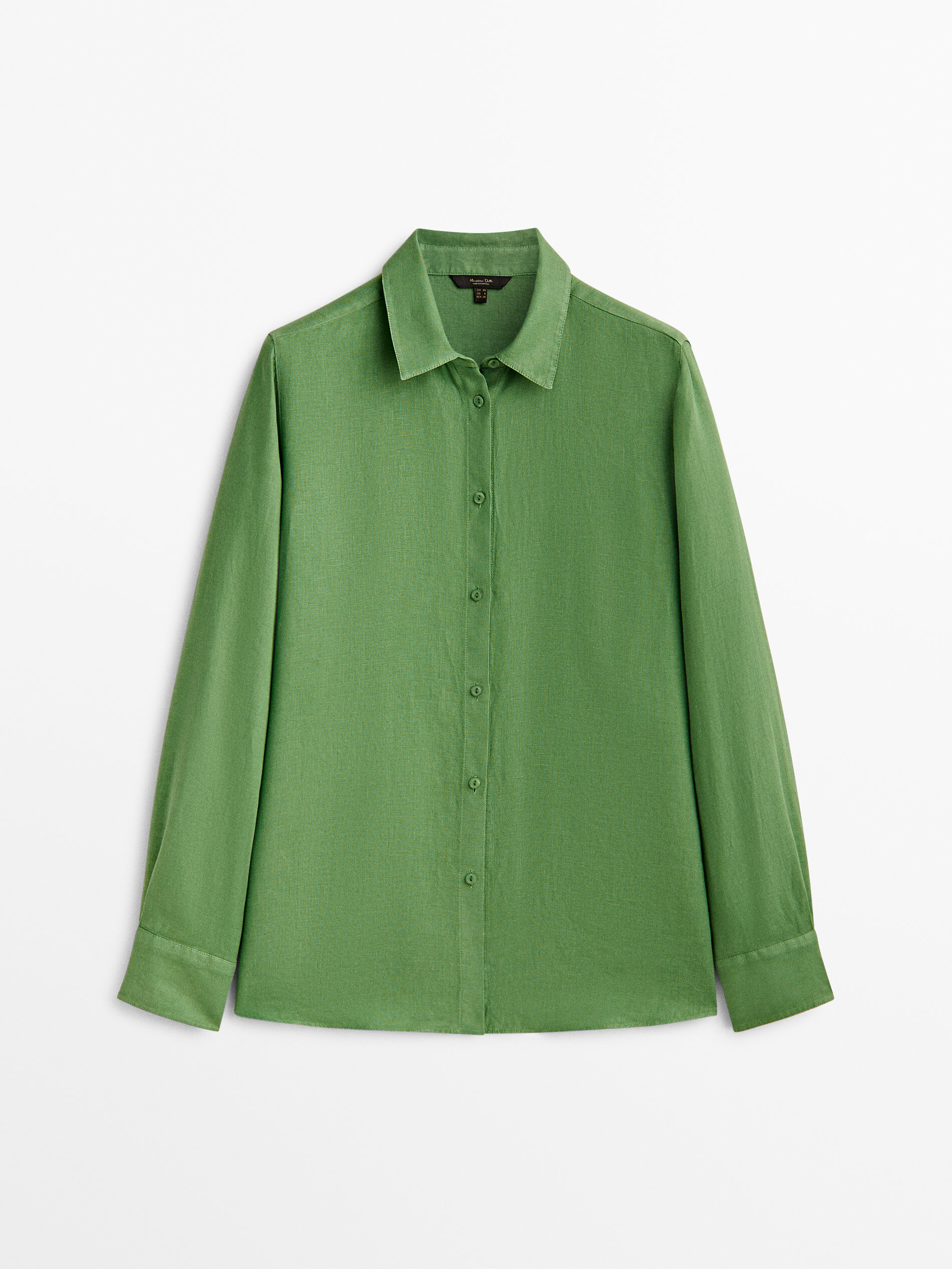 Camisa lino massimo dutti mujer deals