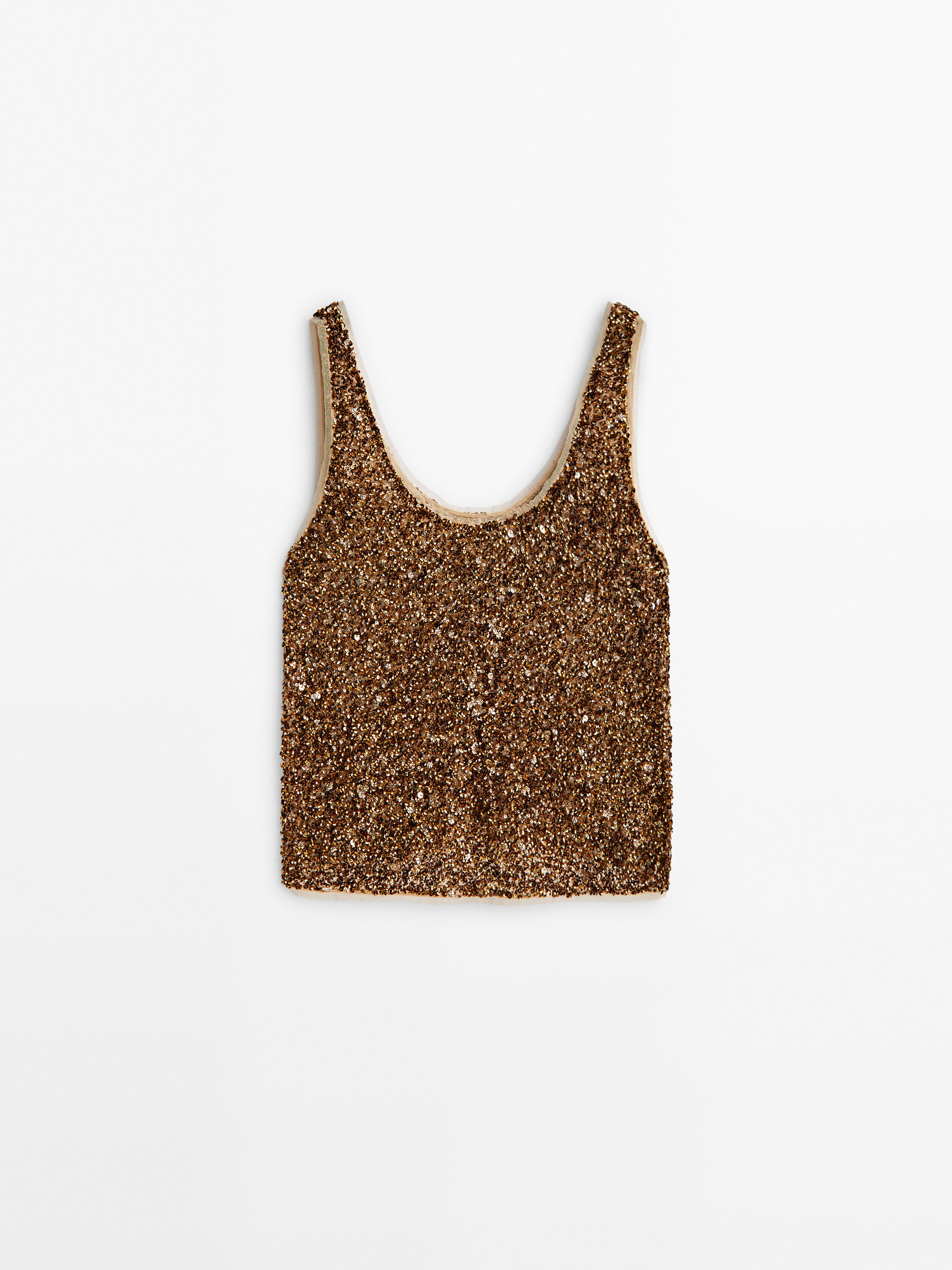 Gold top sequin tunic