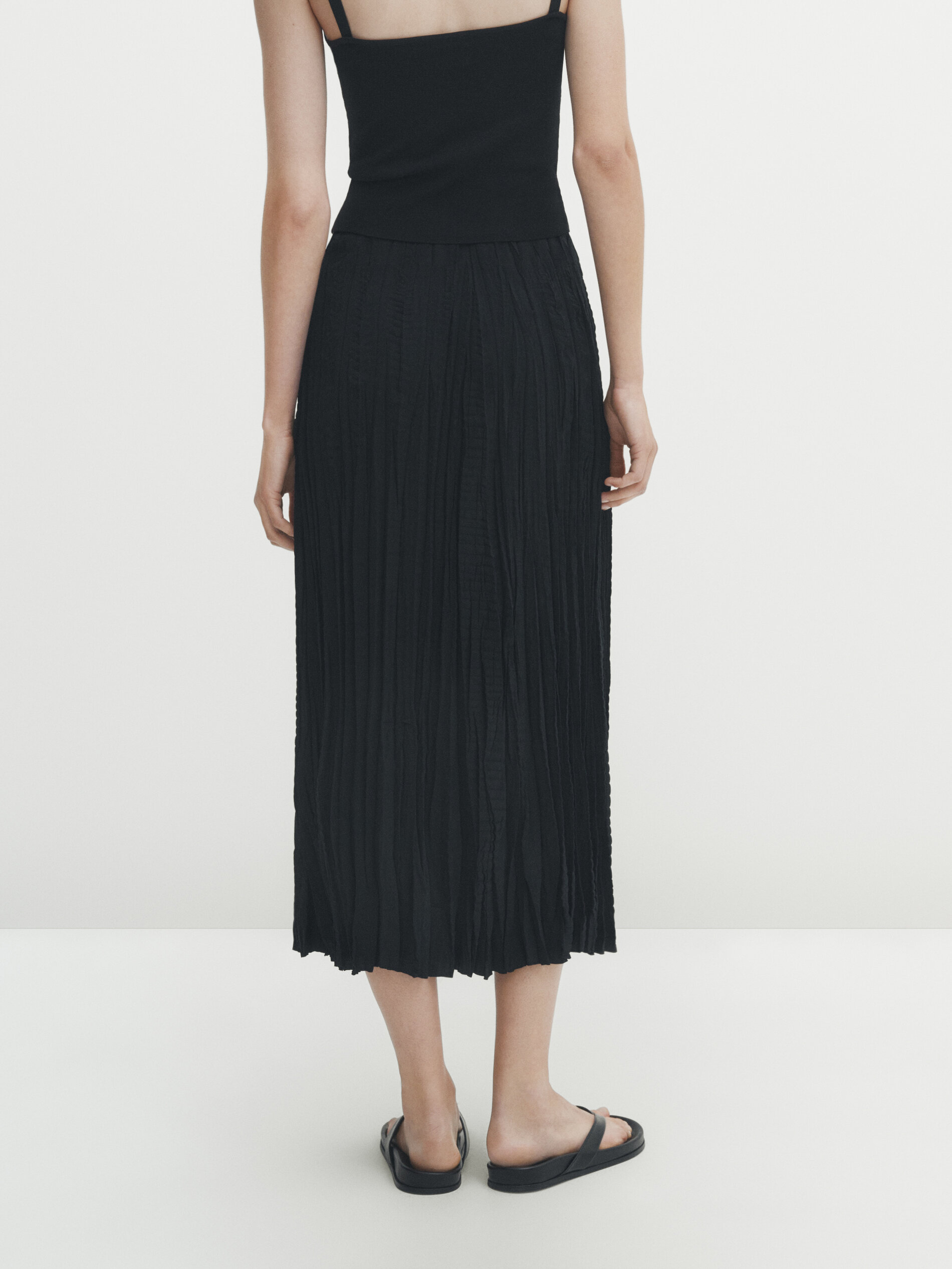 Jupe plissée massimo dutti discount