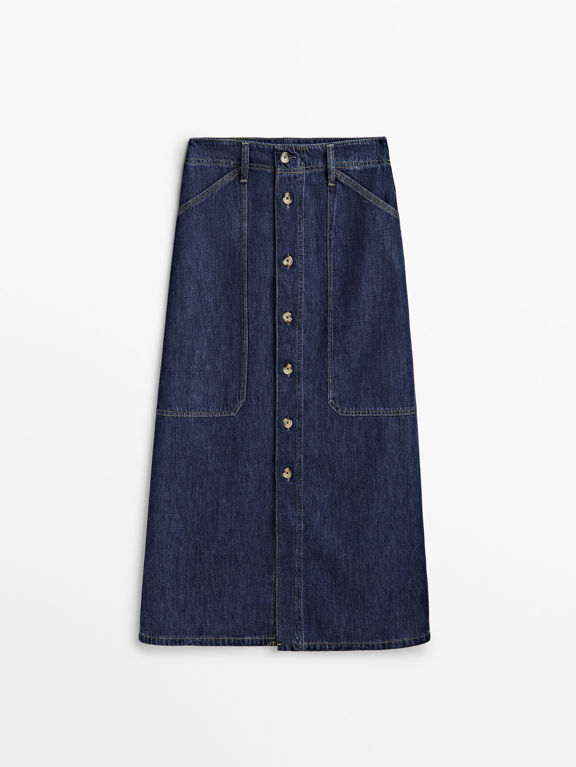 Massimo dutti denim skirt online