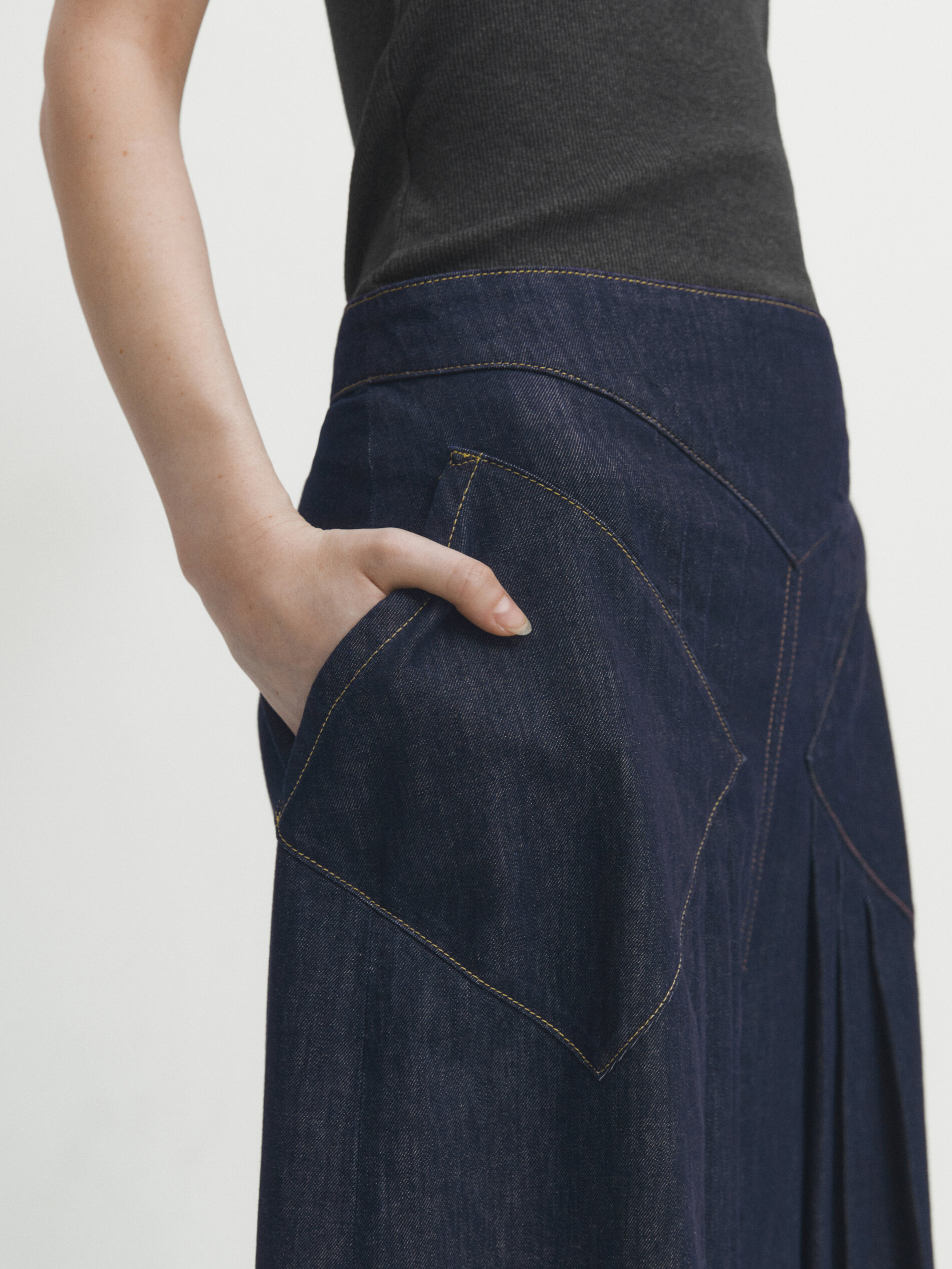 Saia plissada massimo top dutti