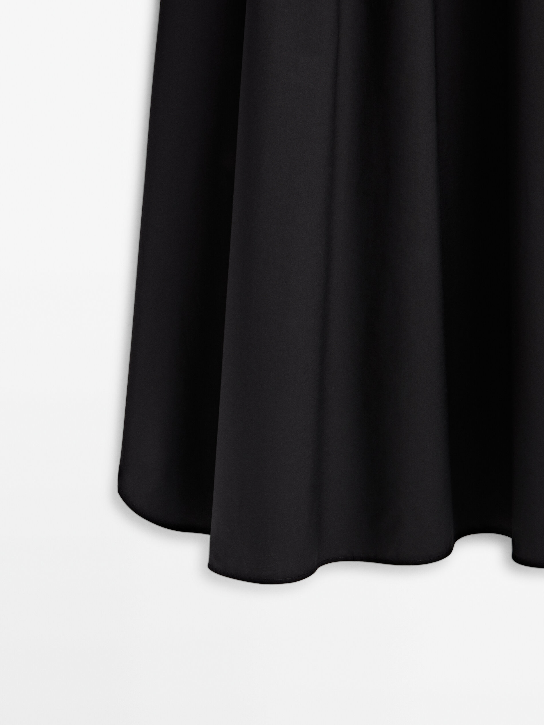 Massimo dutti green leather on sale skirt