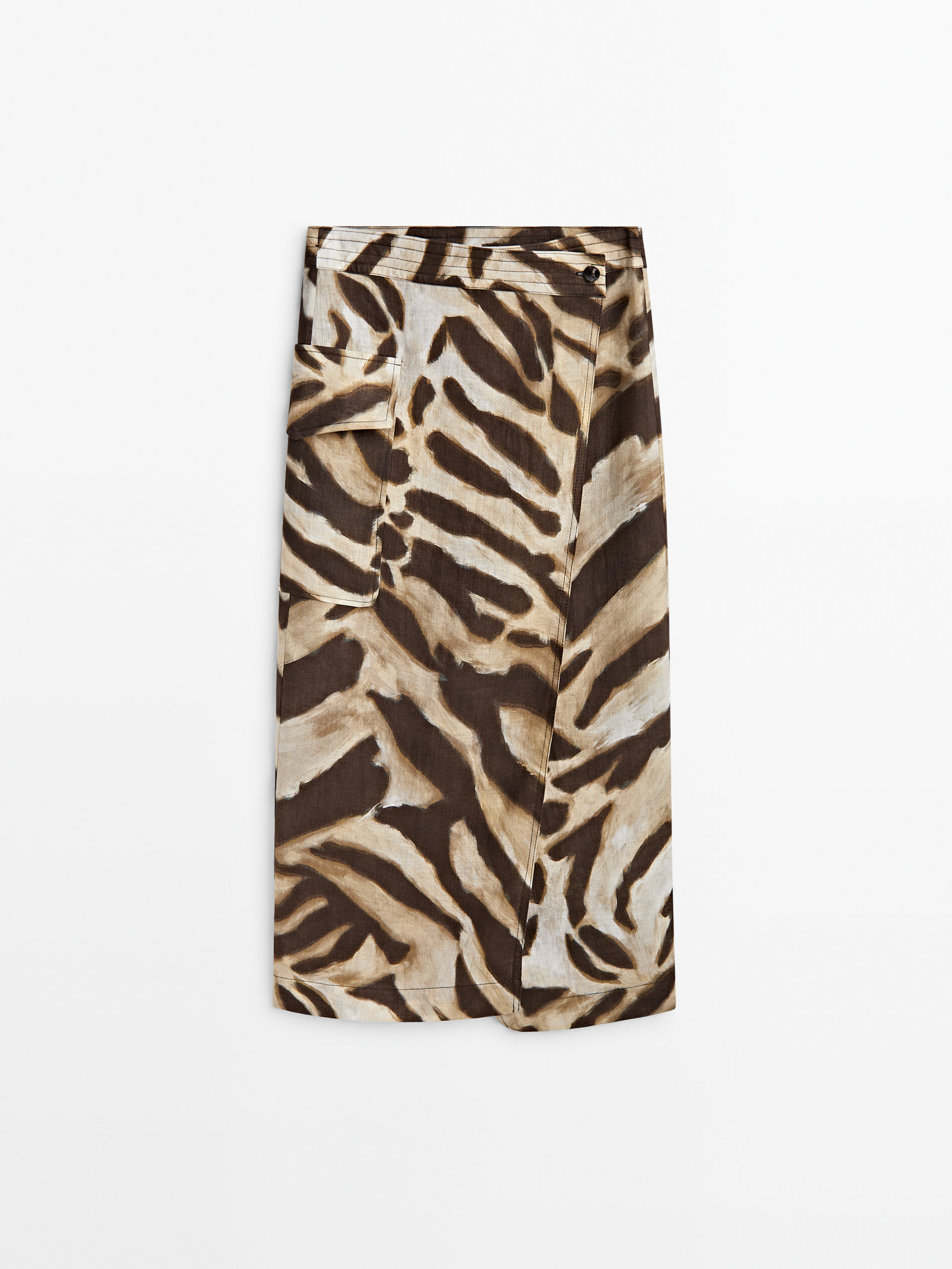 Brown skirt deals massimo dutti