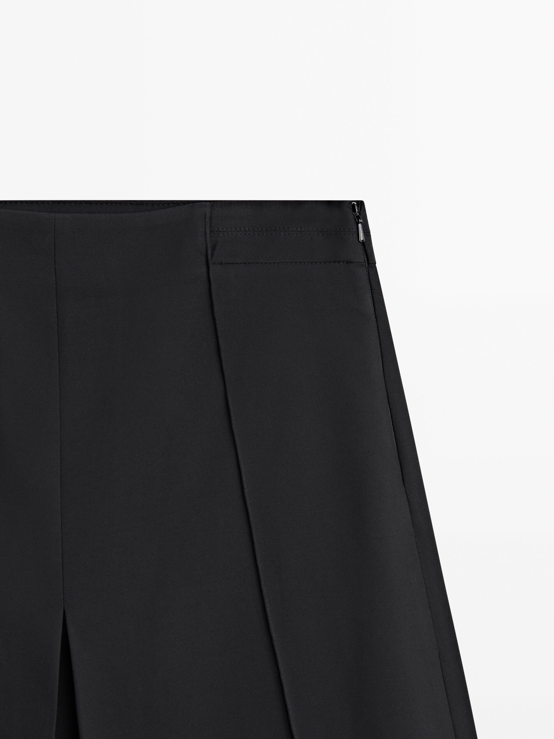 Massimo dutti white deals pleated skirt